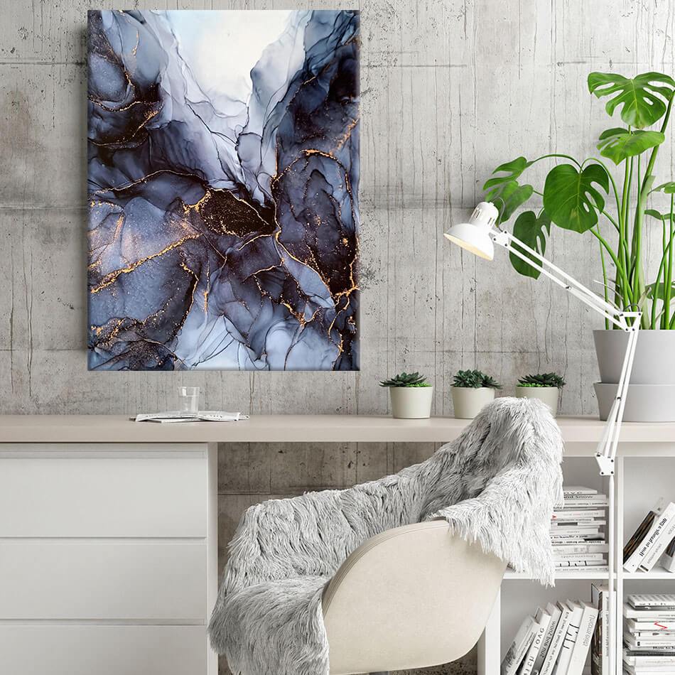 Golden Lightning Canvas