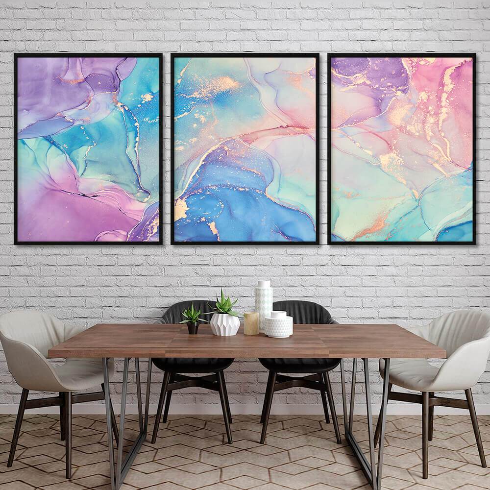 Purple Fluid Canvas