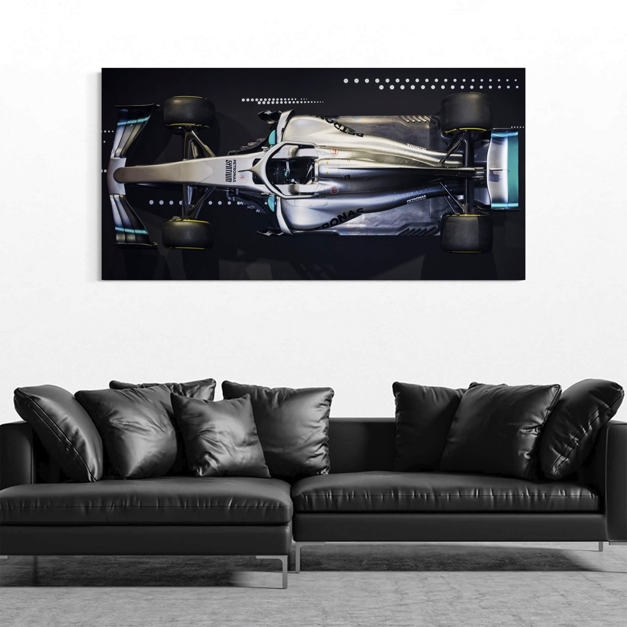 AMG W09 EQ Power - Framed Canvas Wall Art Print
