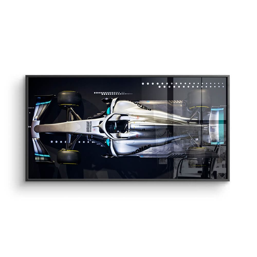 AMG W09 EQ Power - Framed Canvas Wall Art Print
