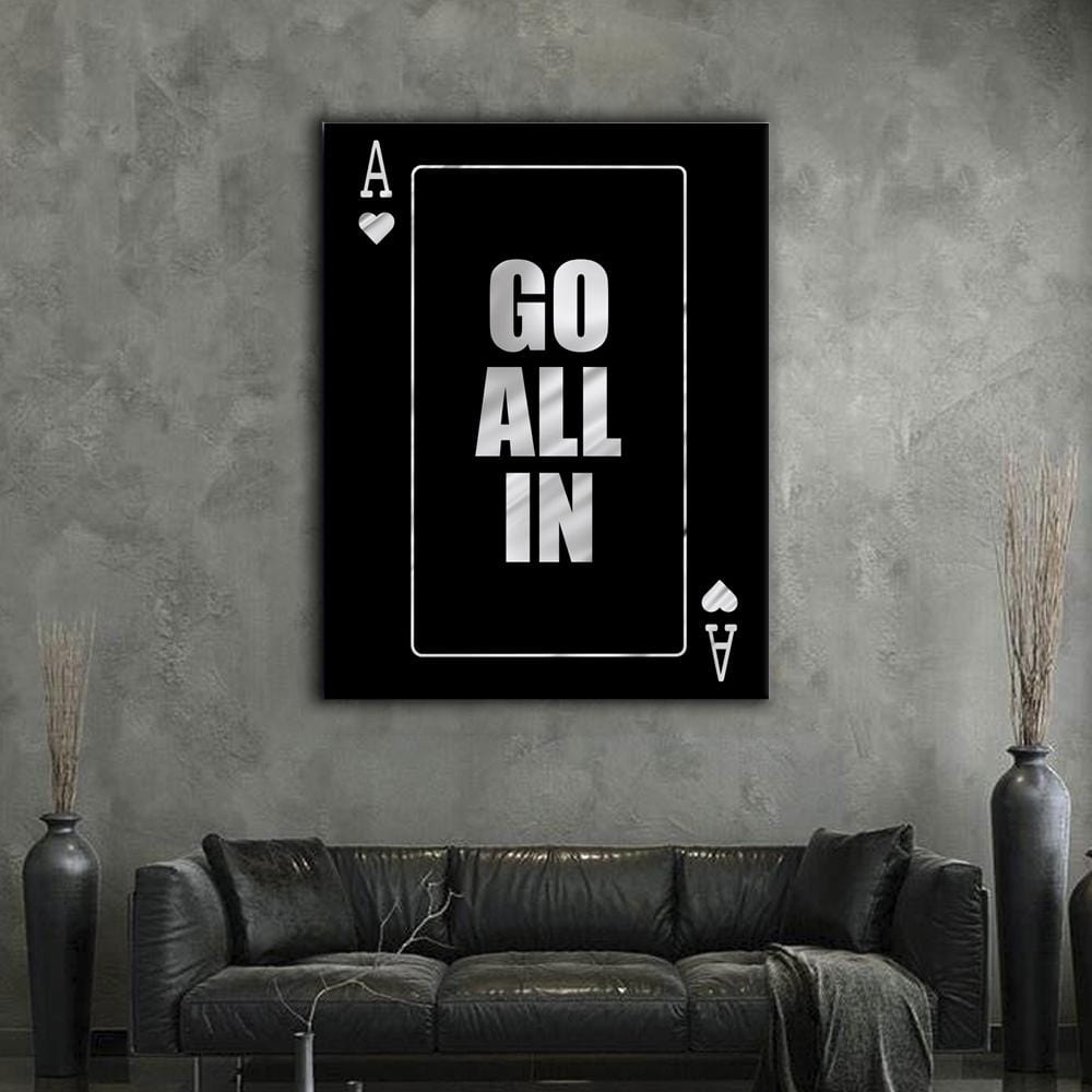 All in Silver Canvas