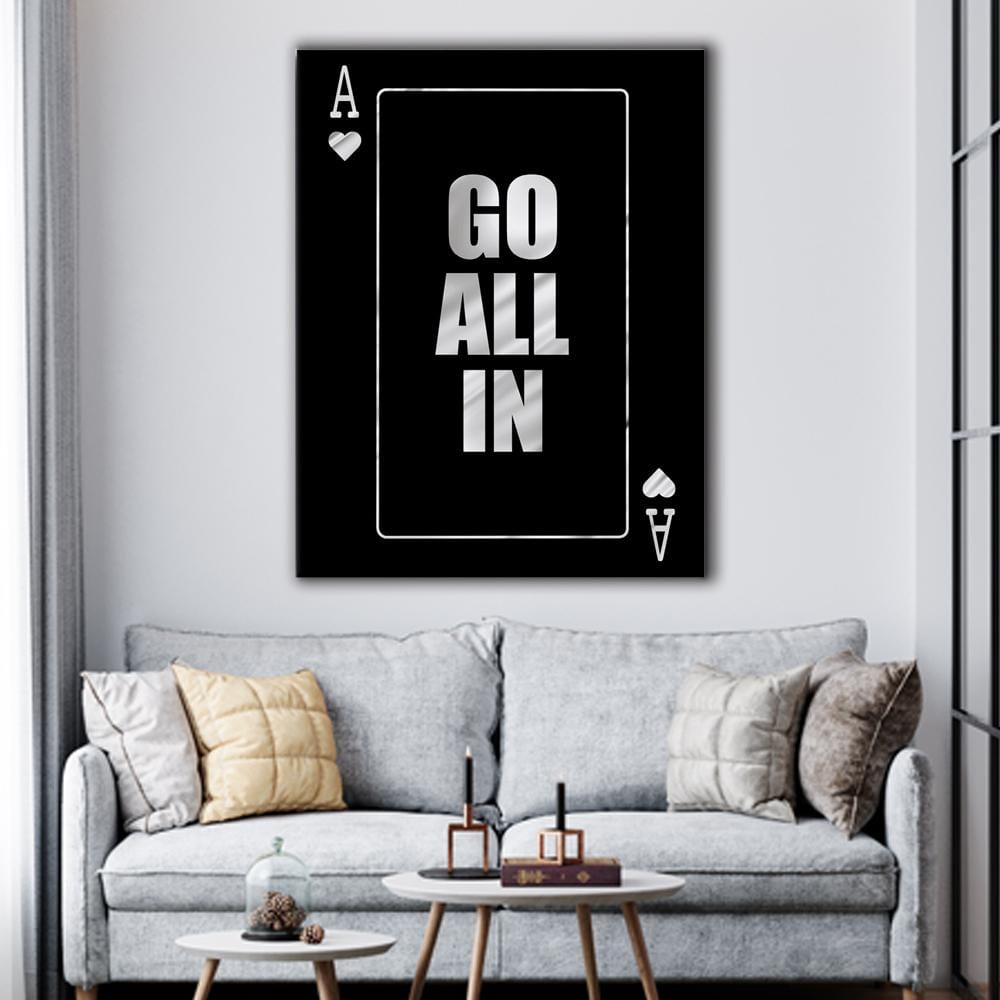 All in Silver Canvas