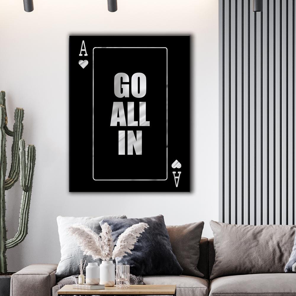 All in Silver Canvas