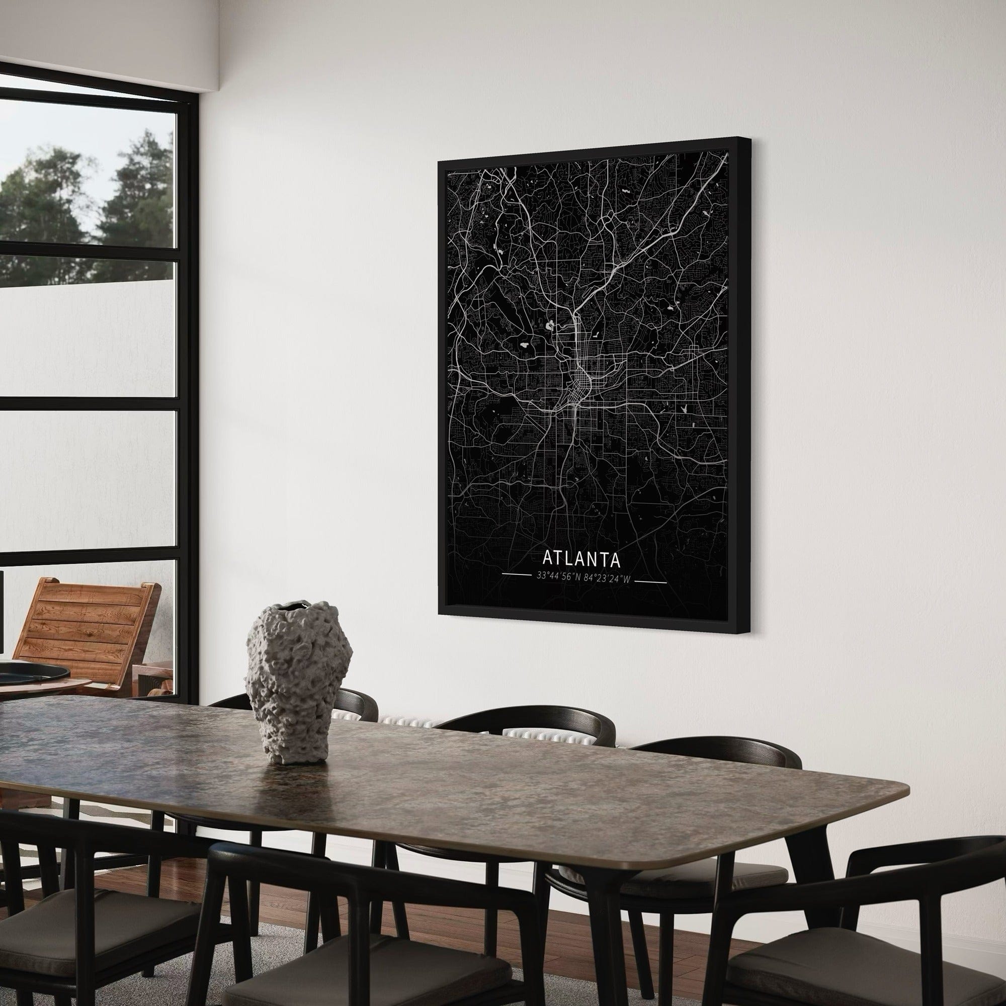 Atlanta City Map Canvas