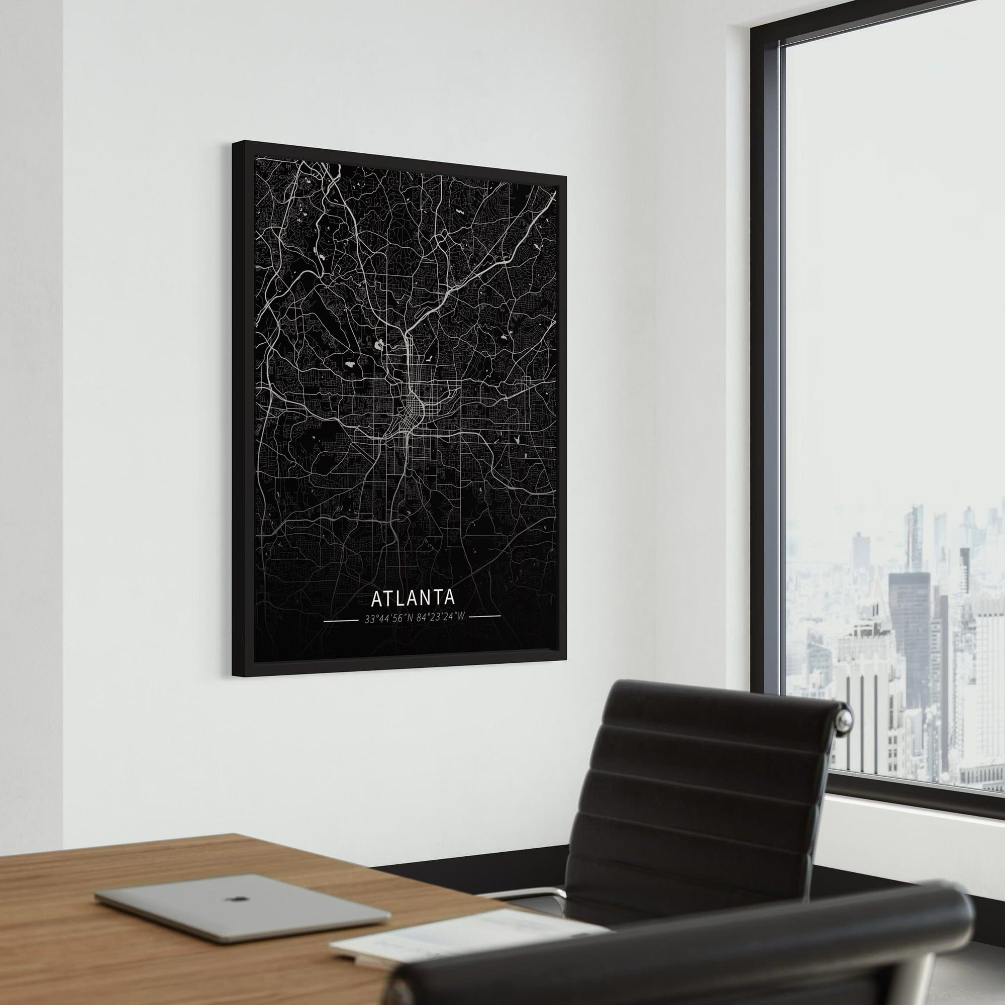 Atlanta City Map Canvas