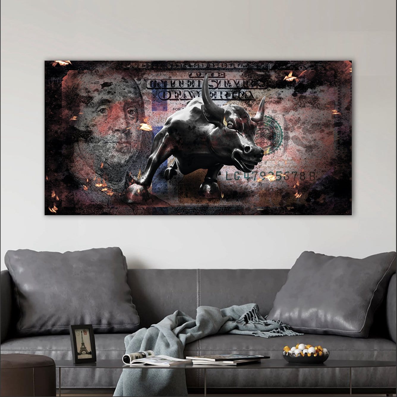 Wall Street Bull Canvas