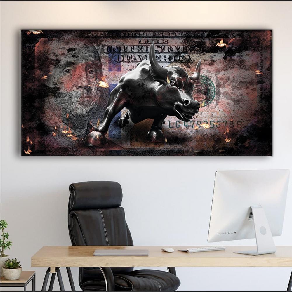 Wall Street Bull Canvas