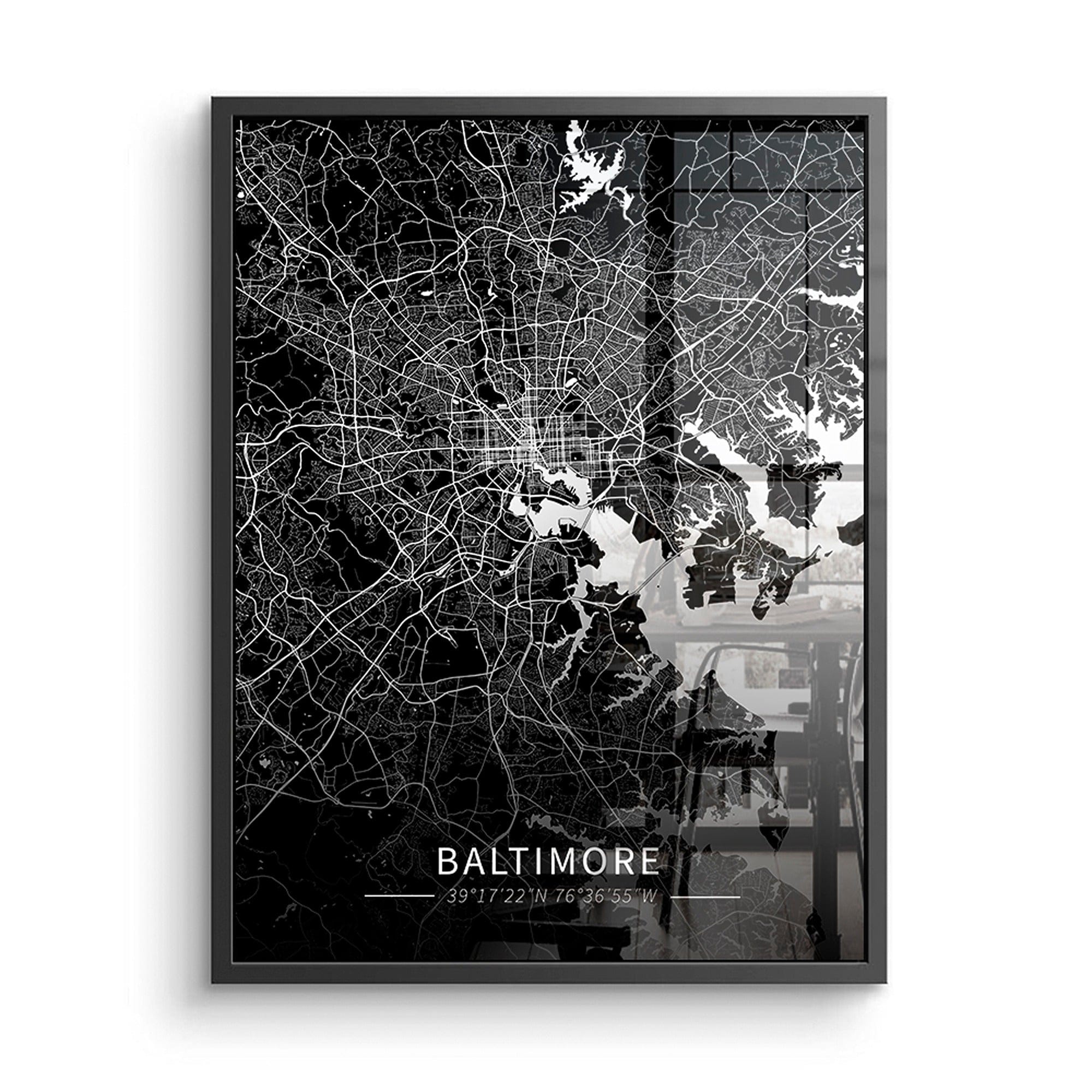 Baltimore City Map Canvas