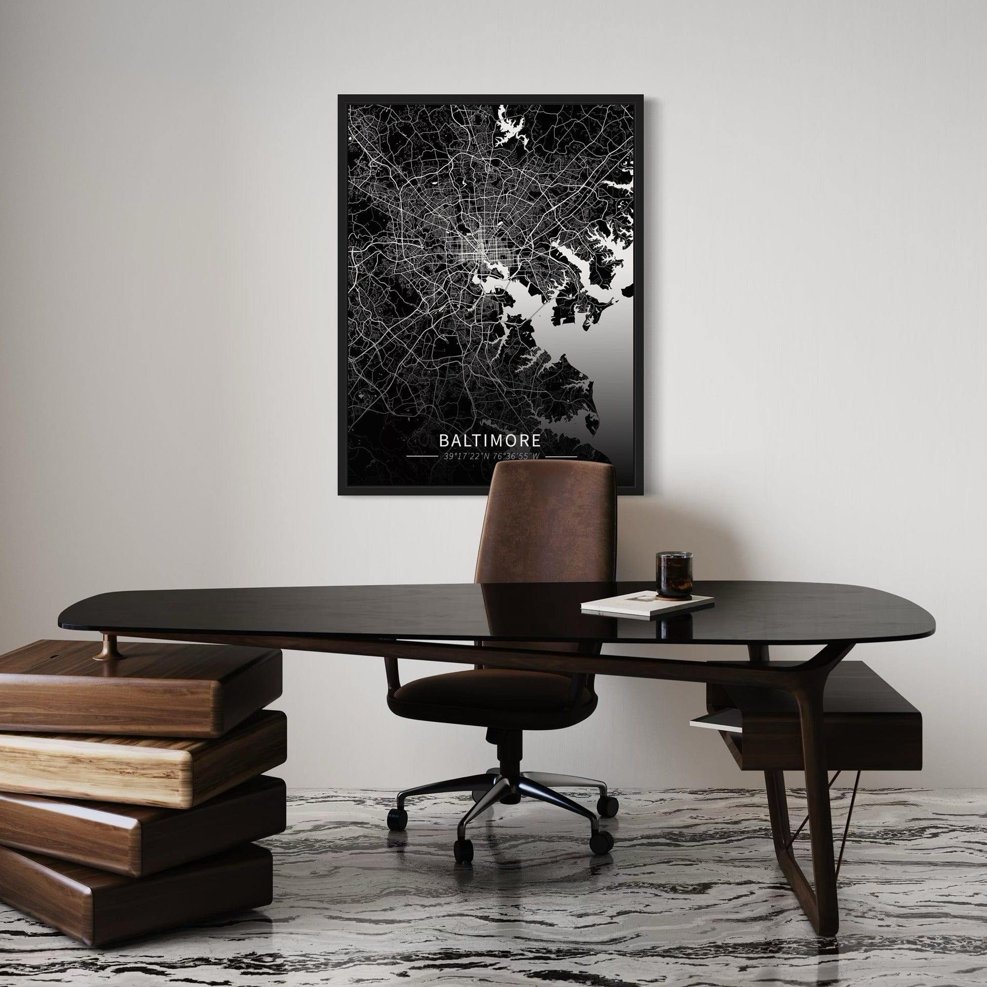 Baltimore City Map Canvas