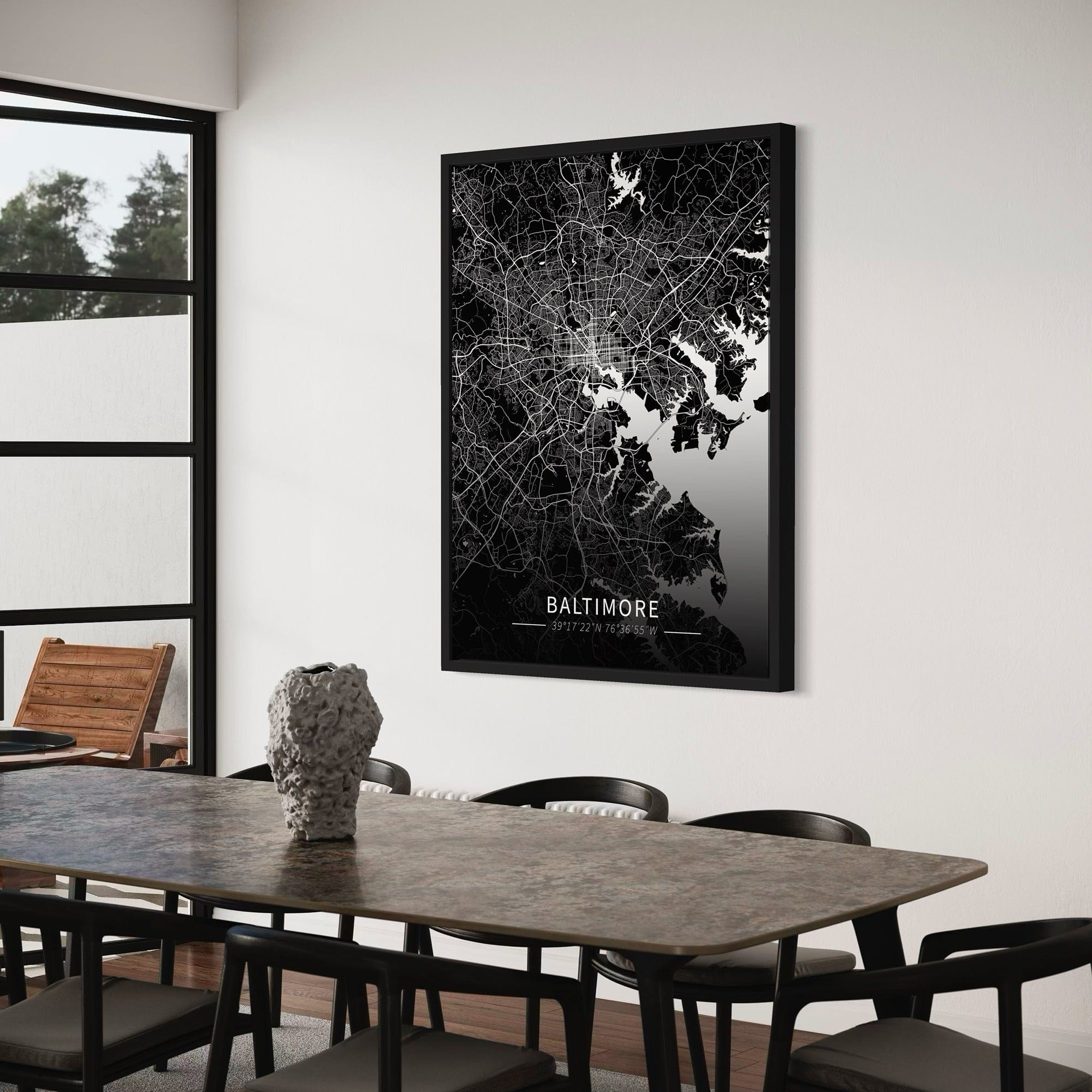 Baltimore City Map Canvas