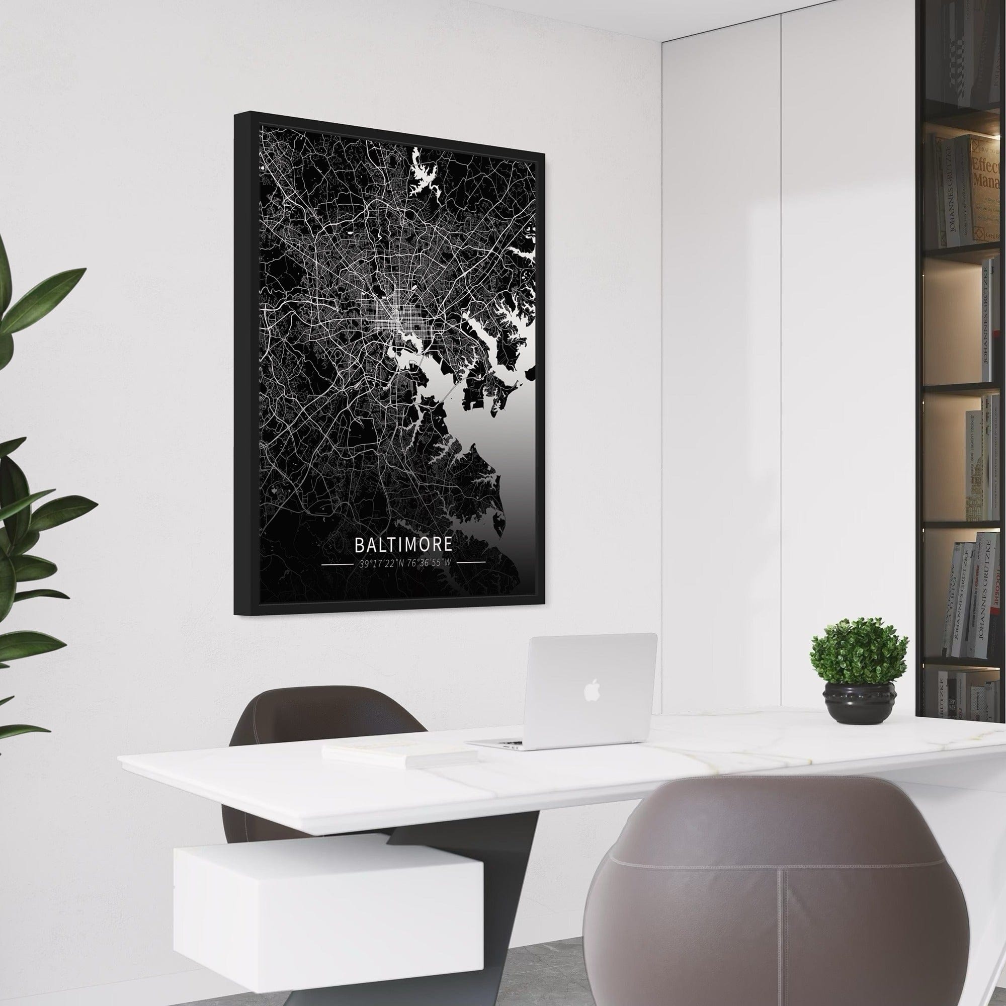 Baltimore City Map Canvas