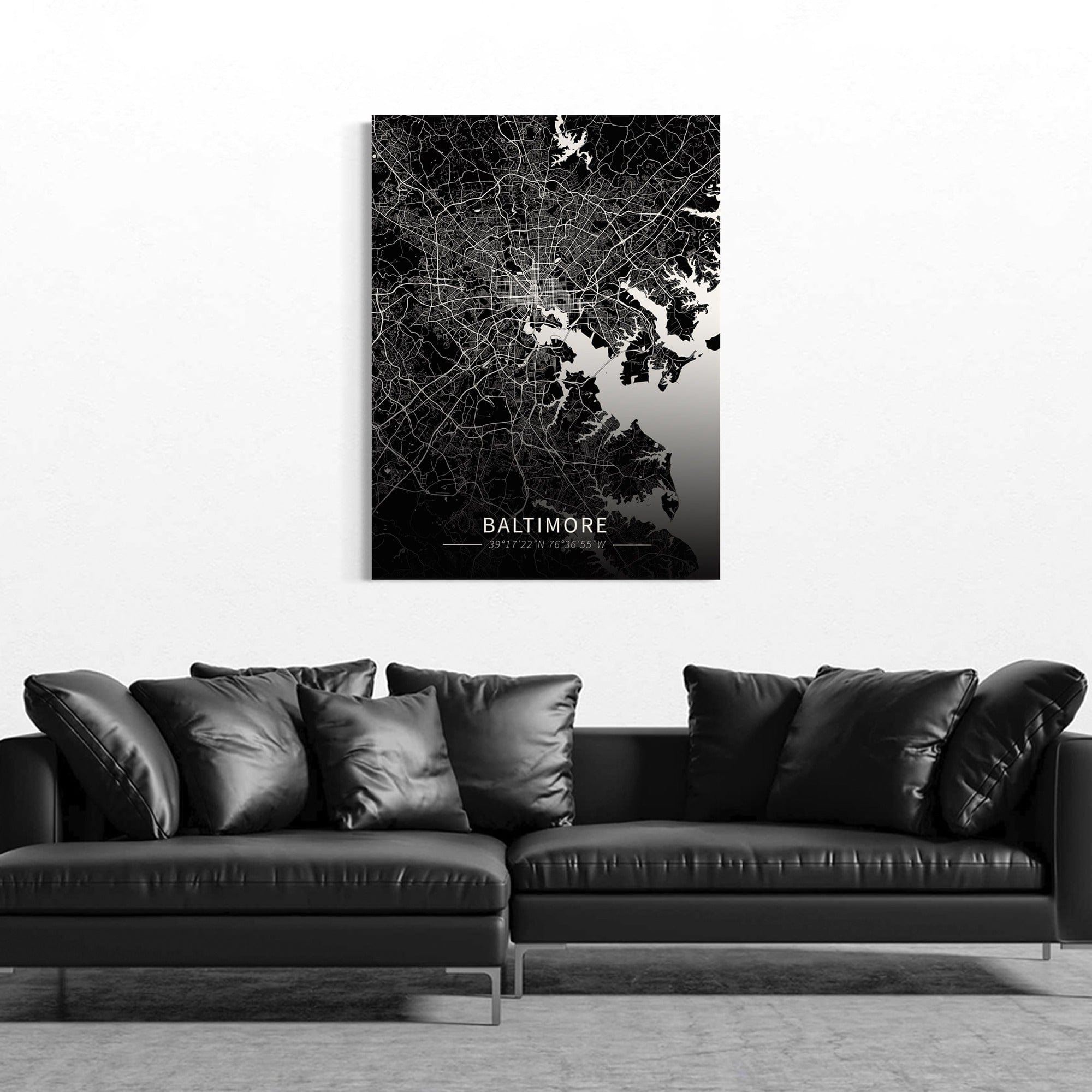 Baltimore City Map Canvas