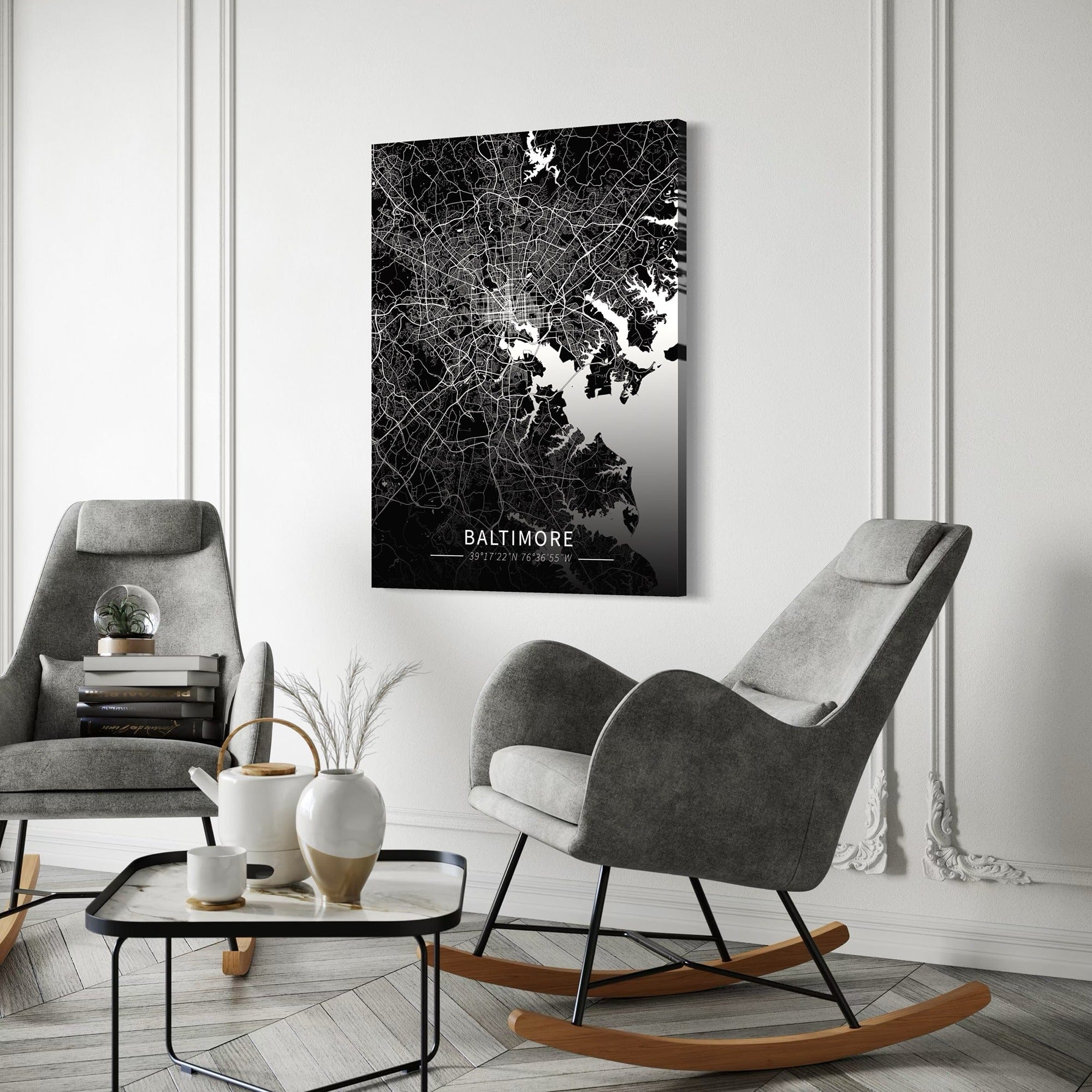 Baltimore City Map Canvas