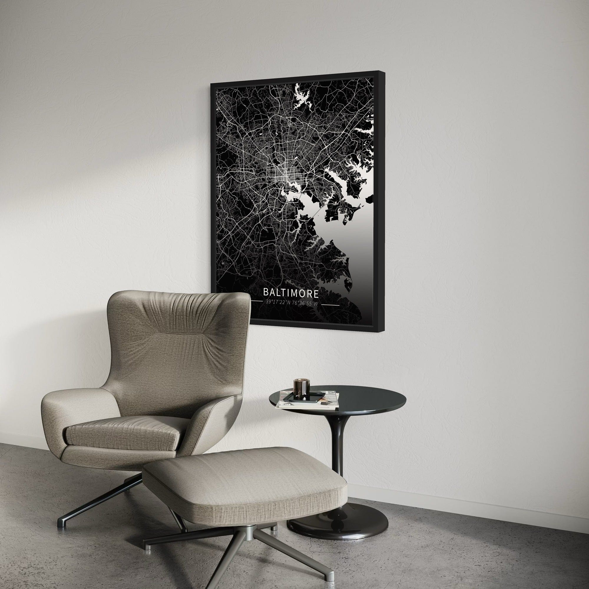 Baltimore City Map Canvas