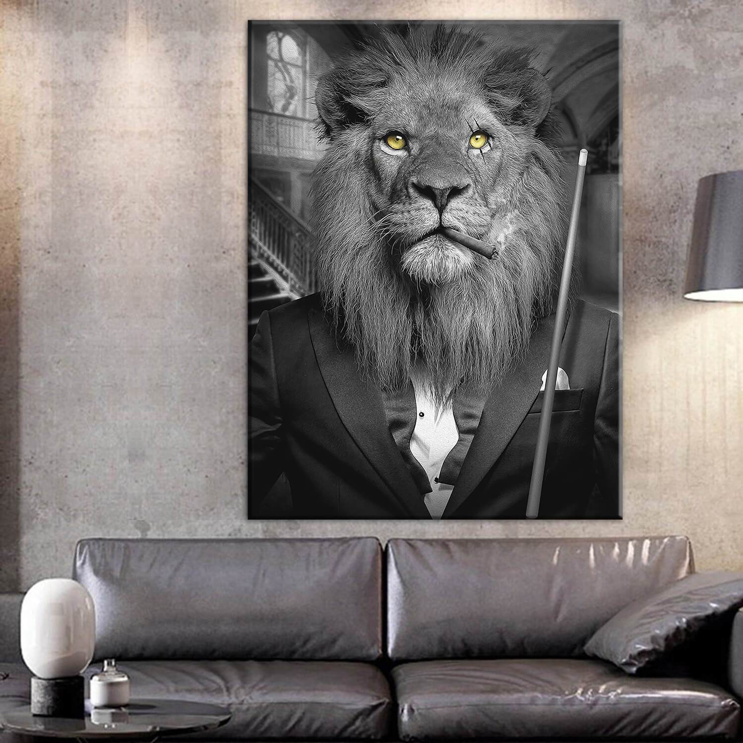 Billiards Player Canvas