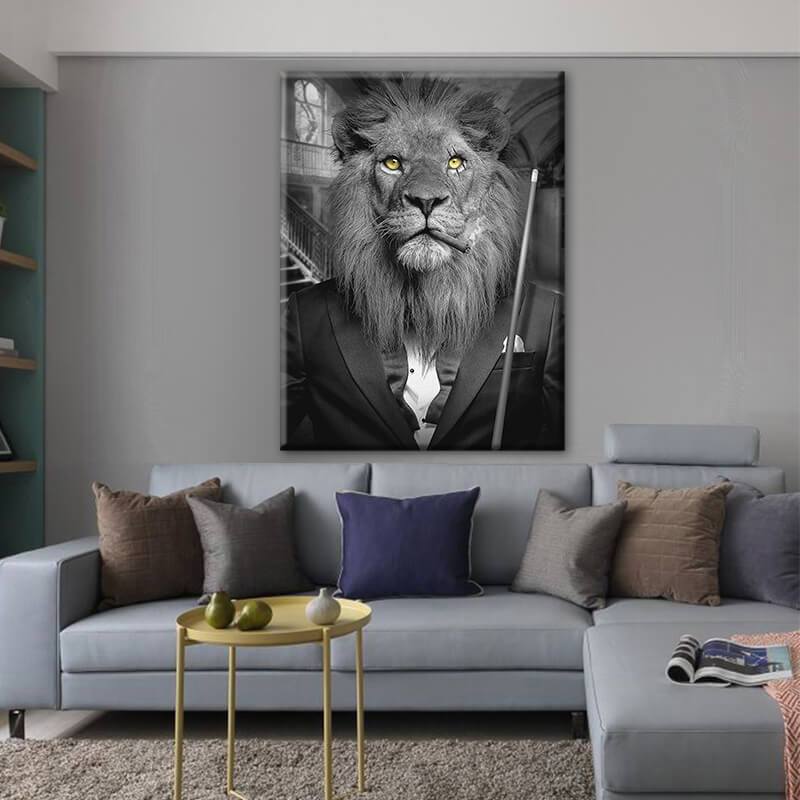 Billiards Player Canvas