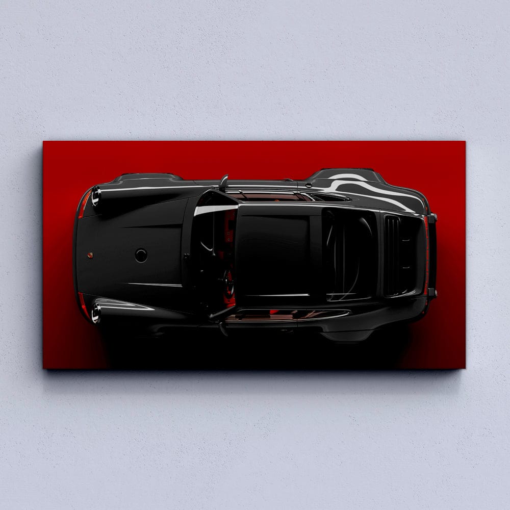 Black Porsche 911 Canvas