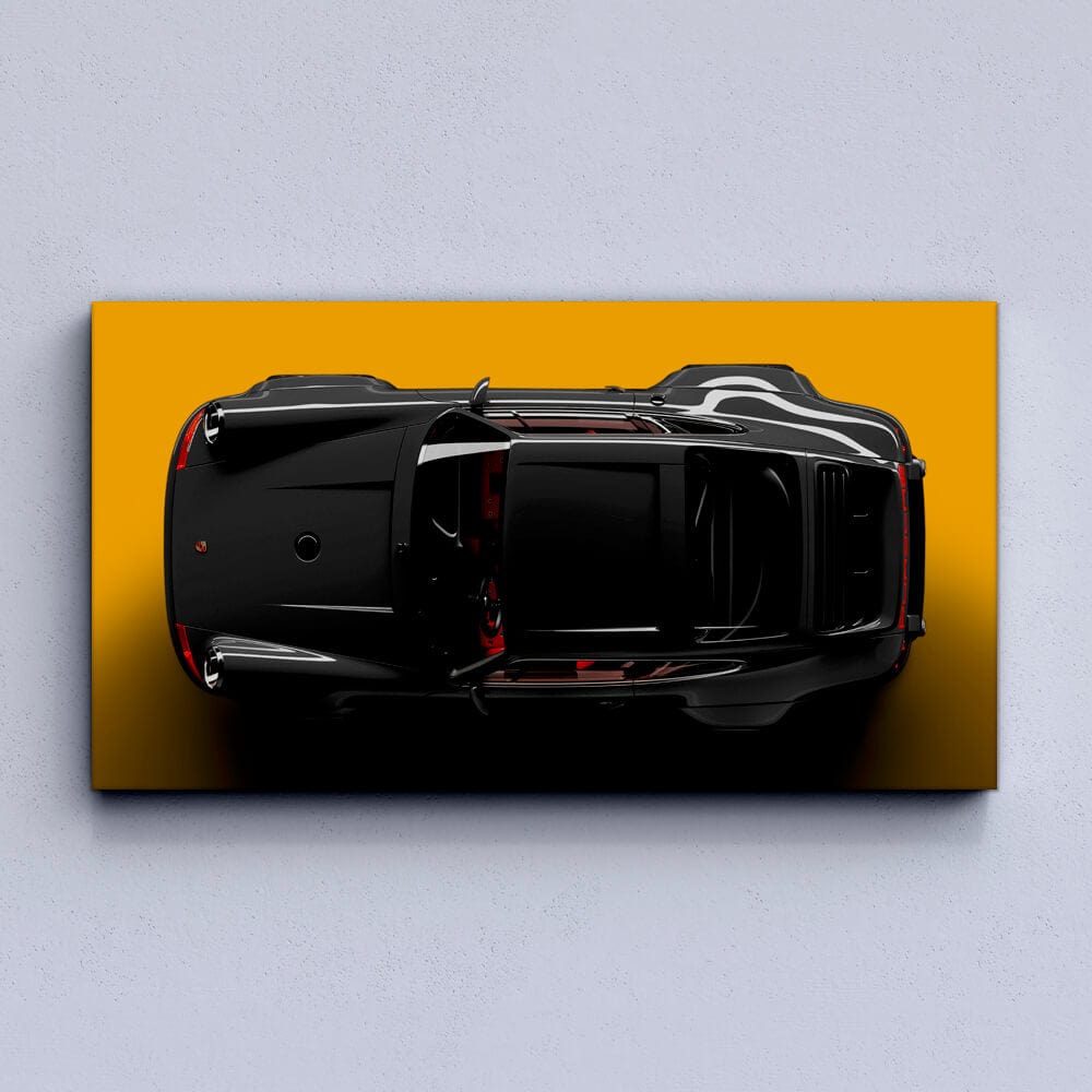 Black&Yellow Porsche 911 Canvas