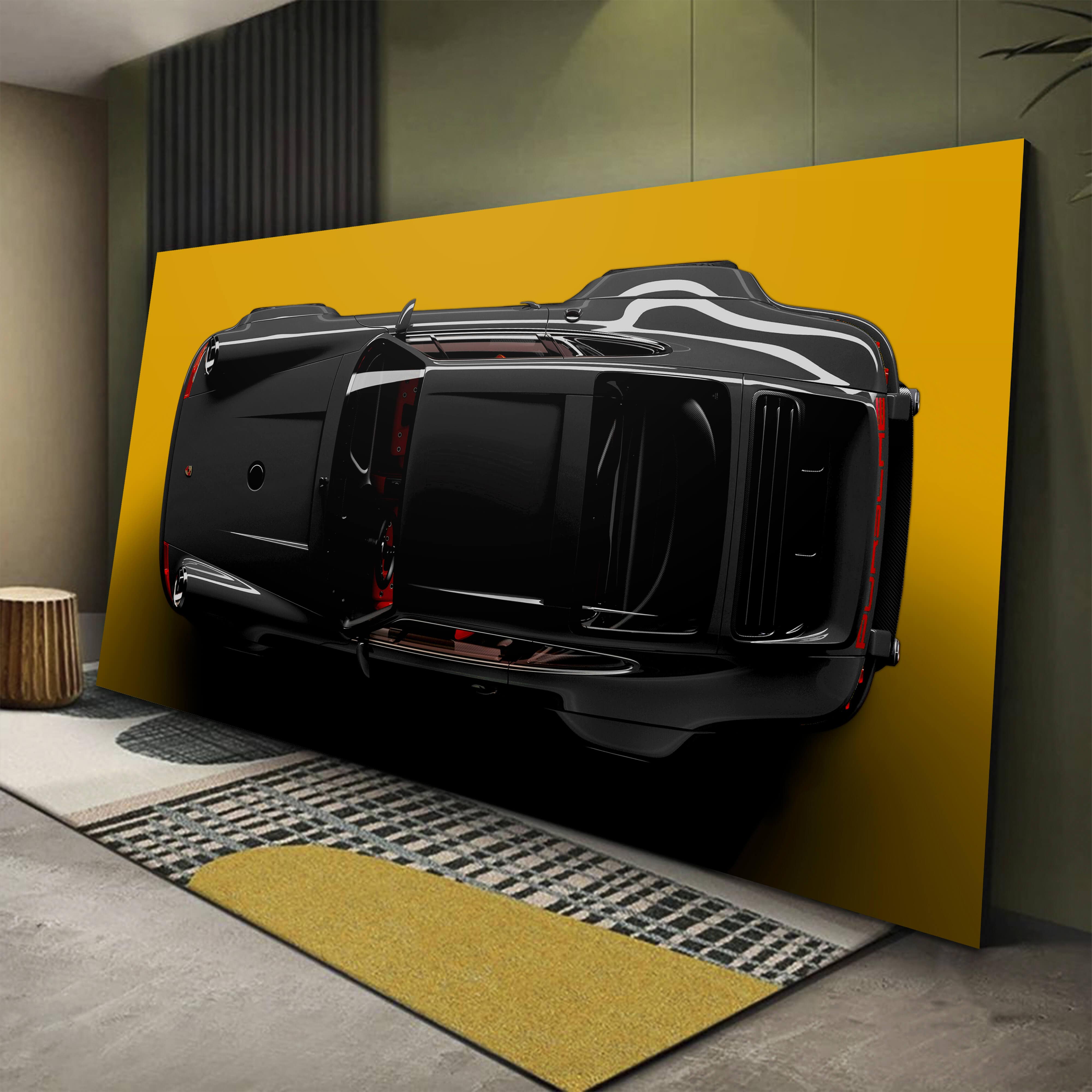 Black&Yellow Porsche 911 Canvas