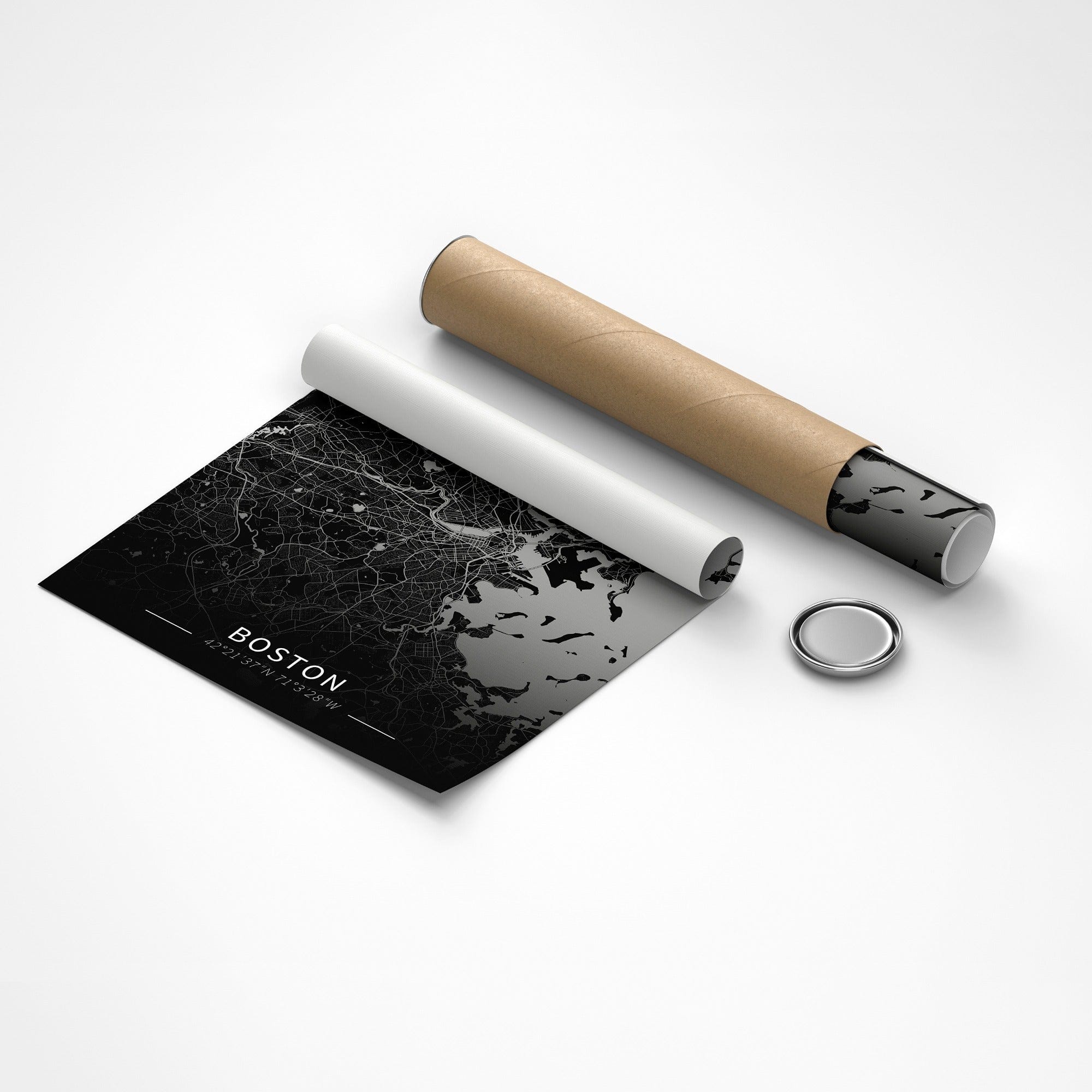 Boston City Map Canvas