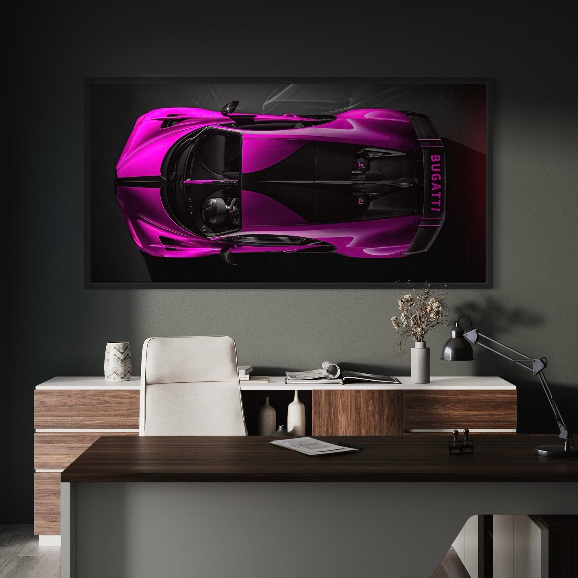 Bugatti Magenta - Canvas Wall Art Print