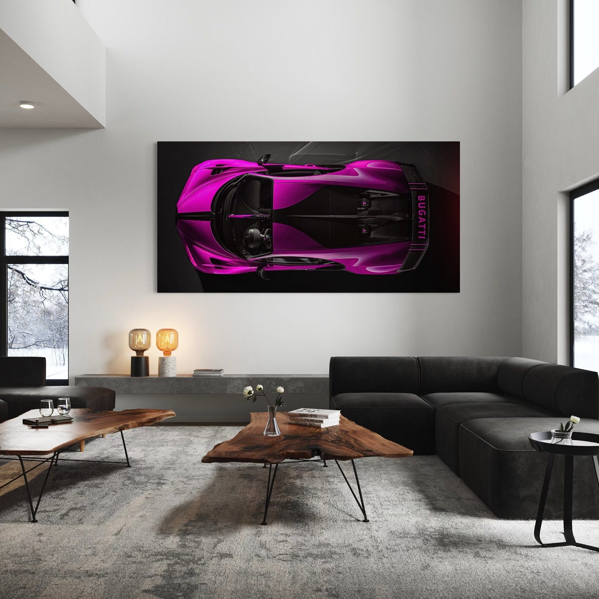 Bugatti Magenta - Canvas Wall Art Print
