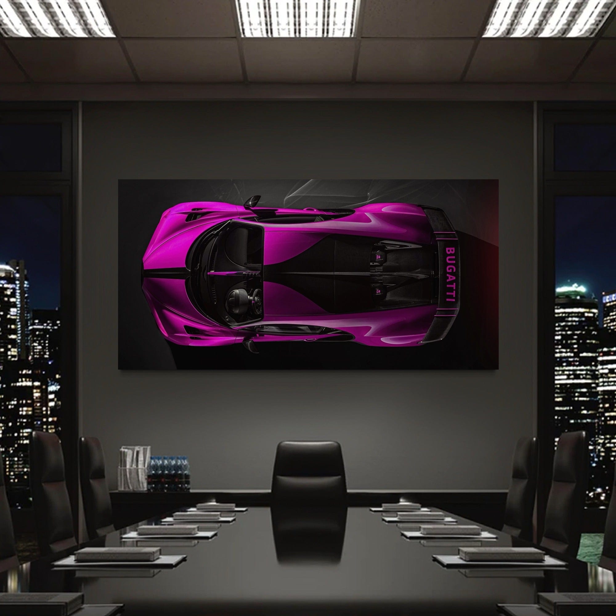 Bugatti Magenta - Canvas Wall Art Print