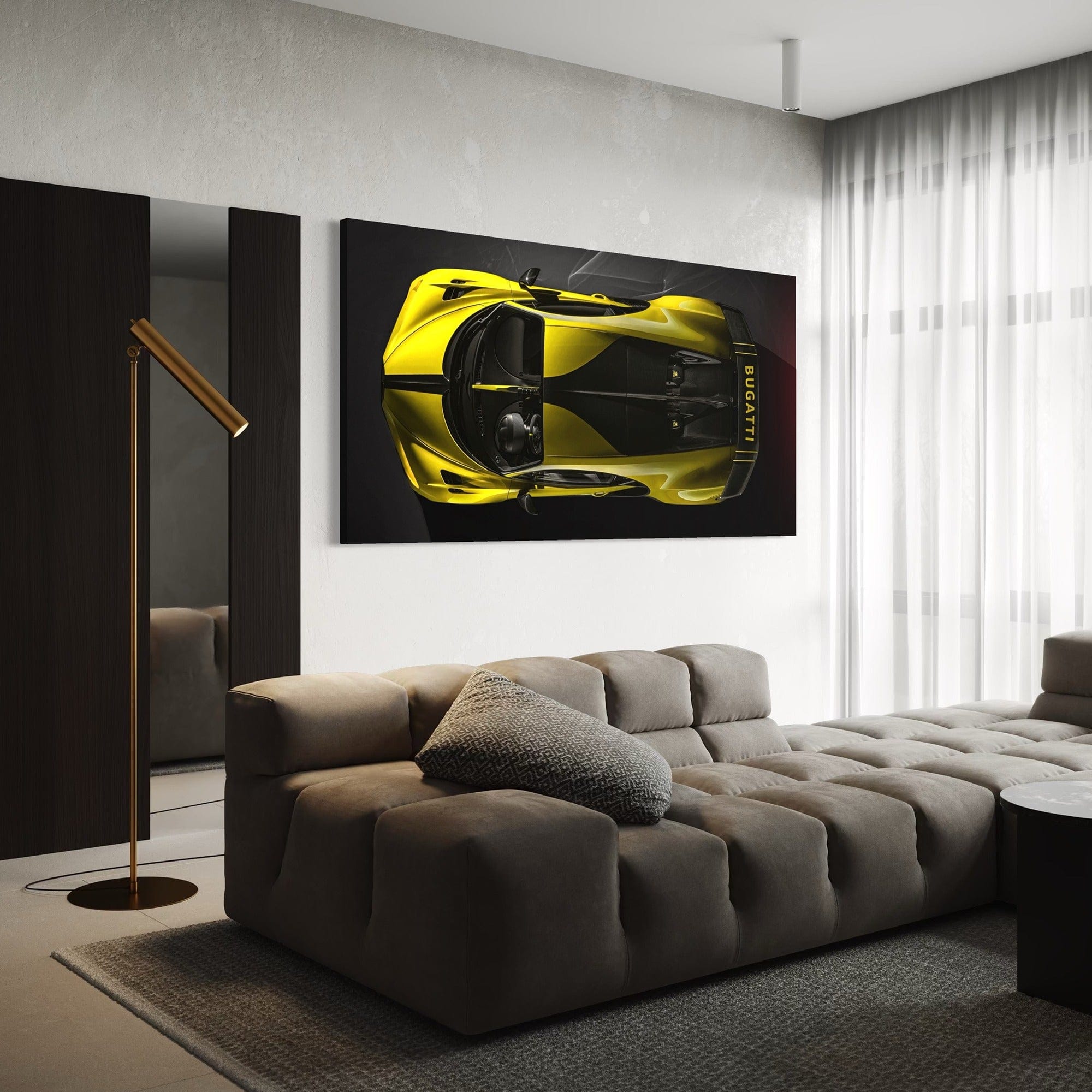 Bugatti Chiron yellow Sport 2020