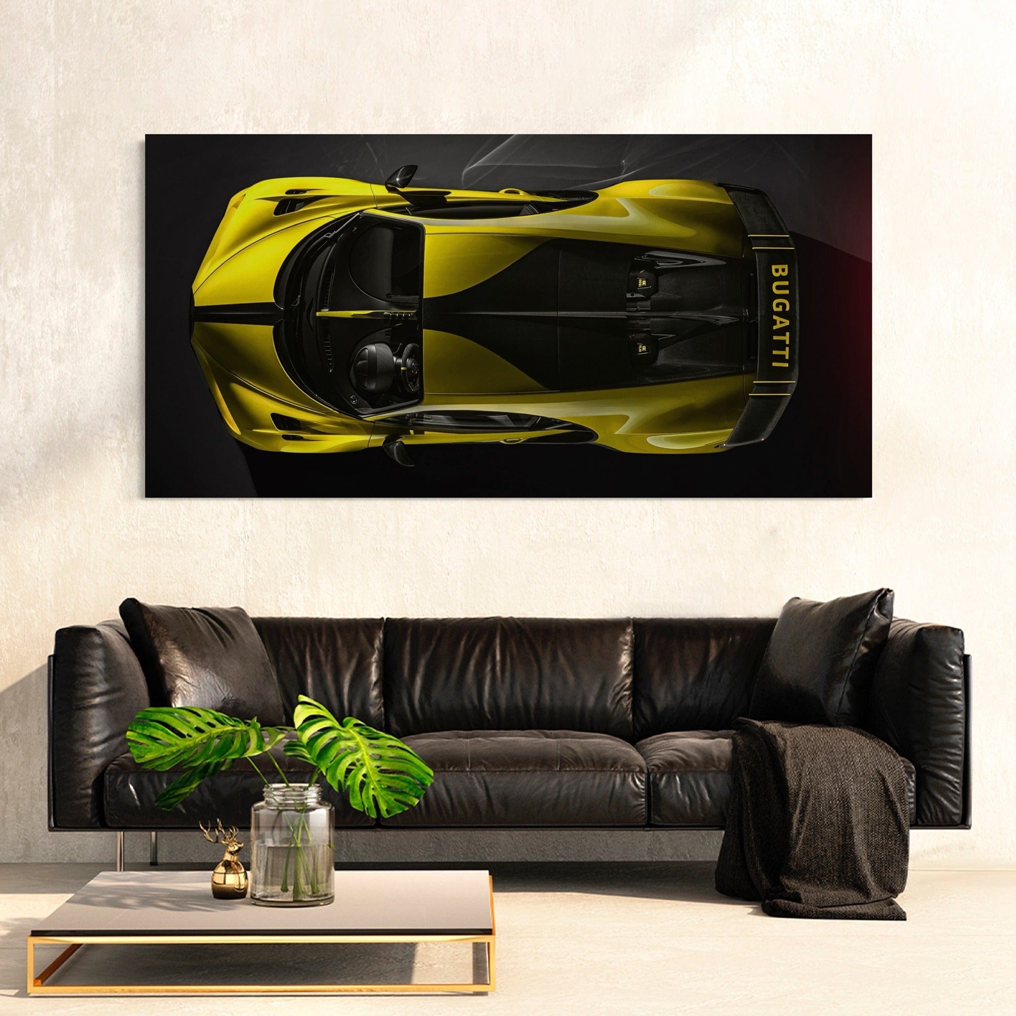 Bugatti Chiron yellow Sport 2020