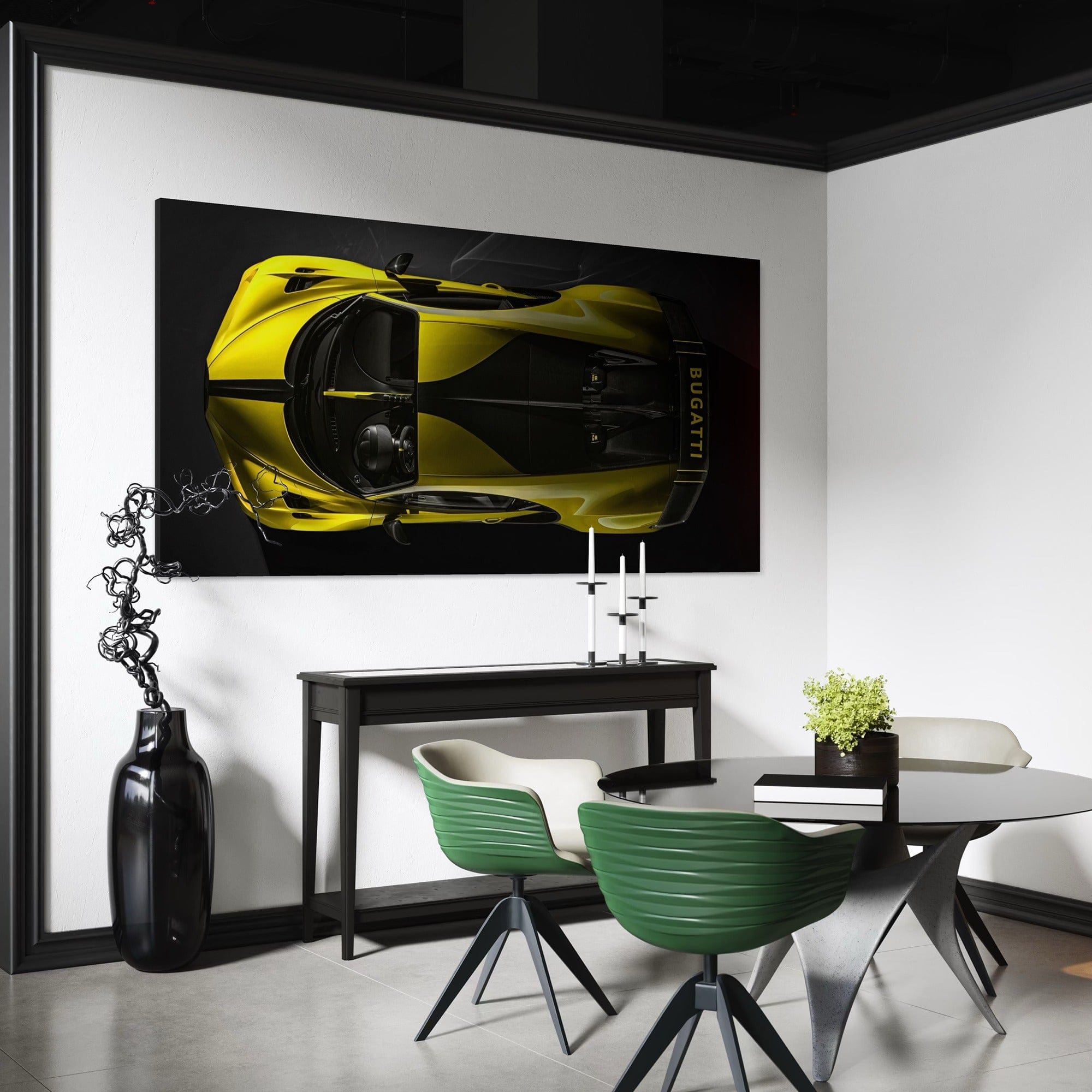 Bugatti Chiron yellow Sport 2020