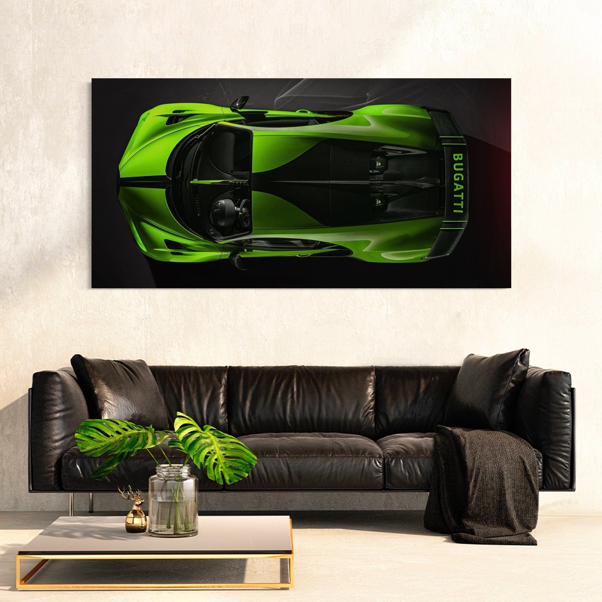 Green Bugatti Magenta - Canvas Wall Art Print
