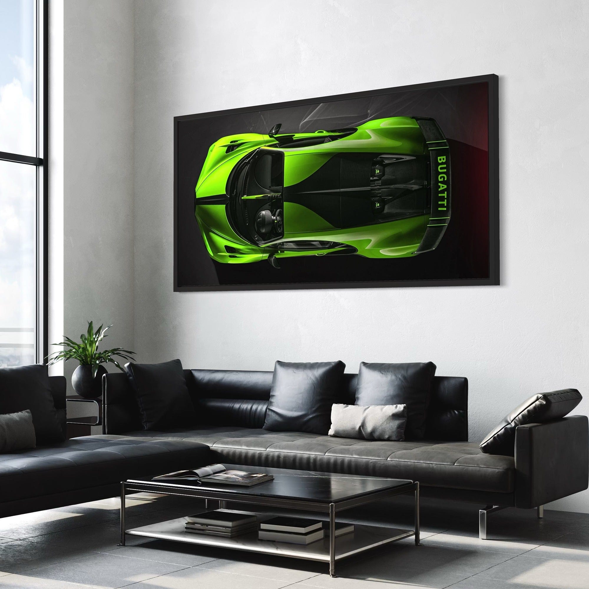 Green Bugatti Magenta - Canvas Wall Art Print