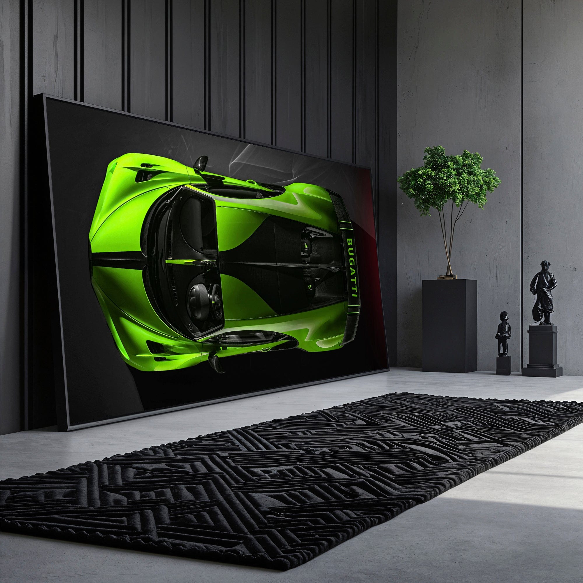 Green Bugatti Magenta - Canvas Wall Art Print