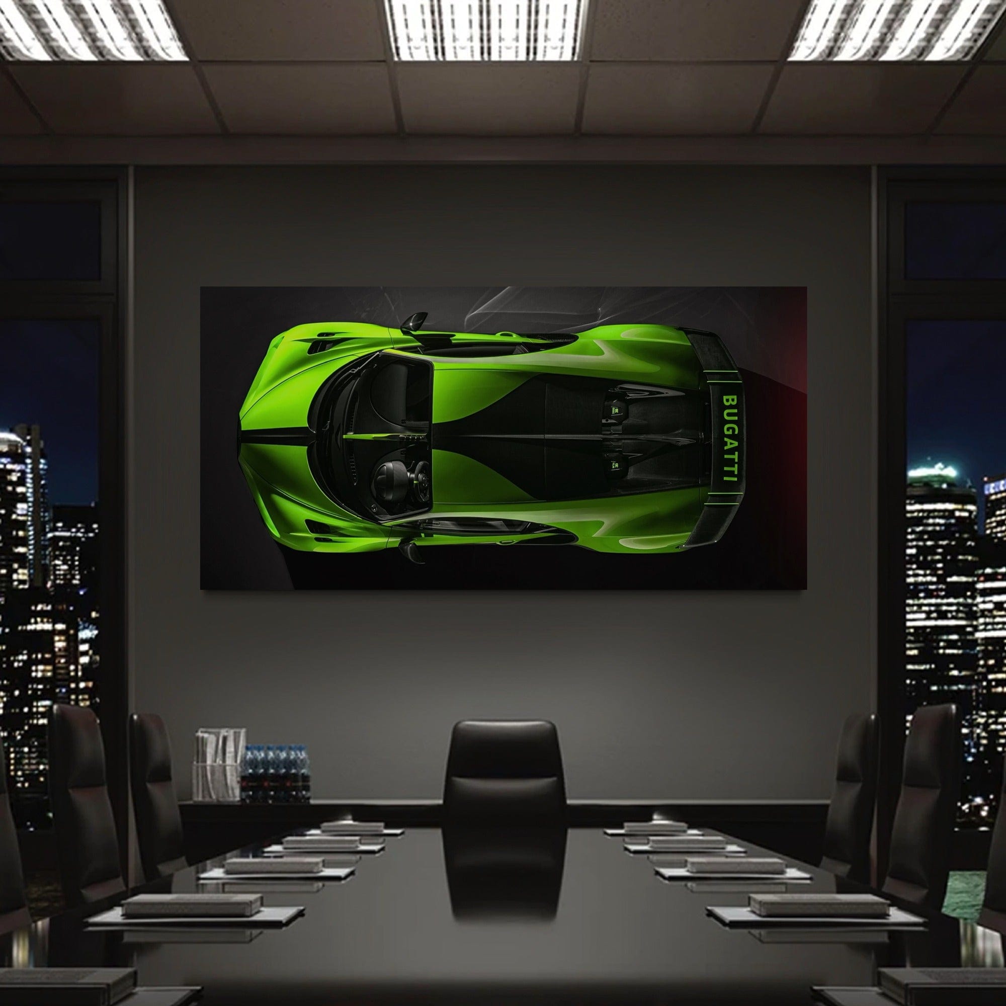 Green Bugatti Magenta - Canvas Wall Art Print