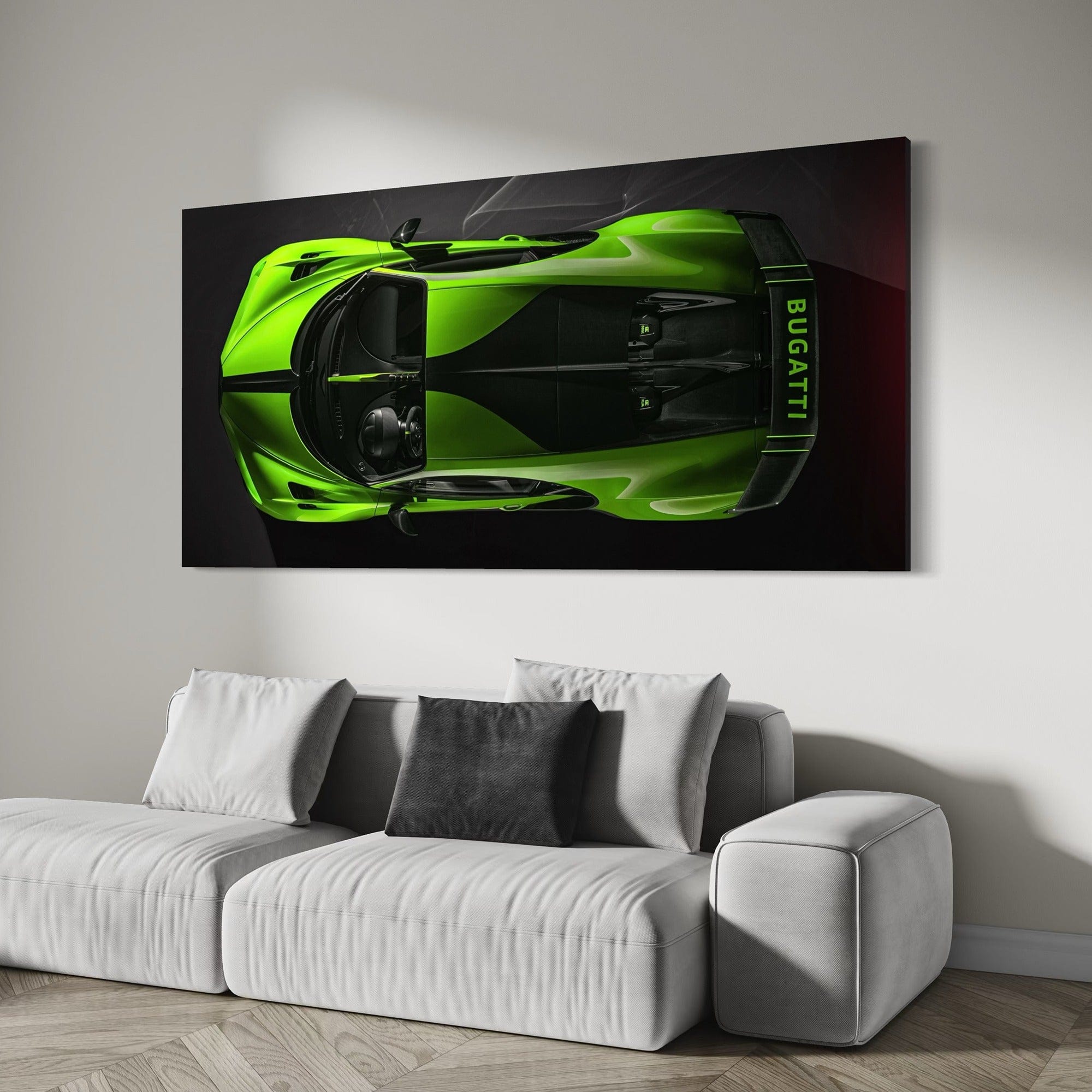 Green Bugatti Magenta - Canvas Wall Art Print