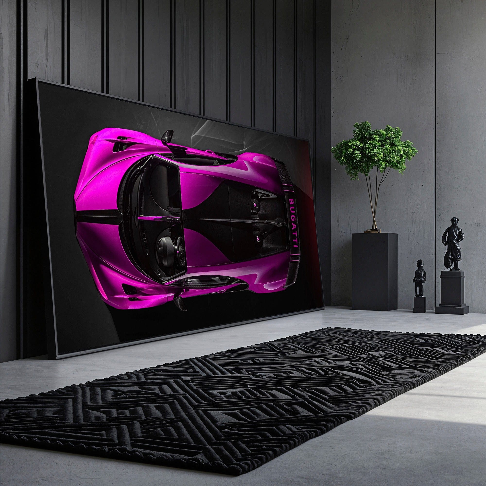 Bugatti Magenta - Canvas Wall Art Print