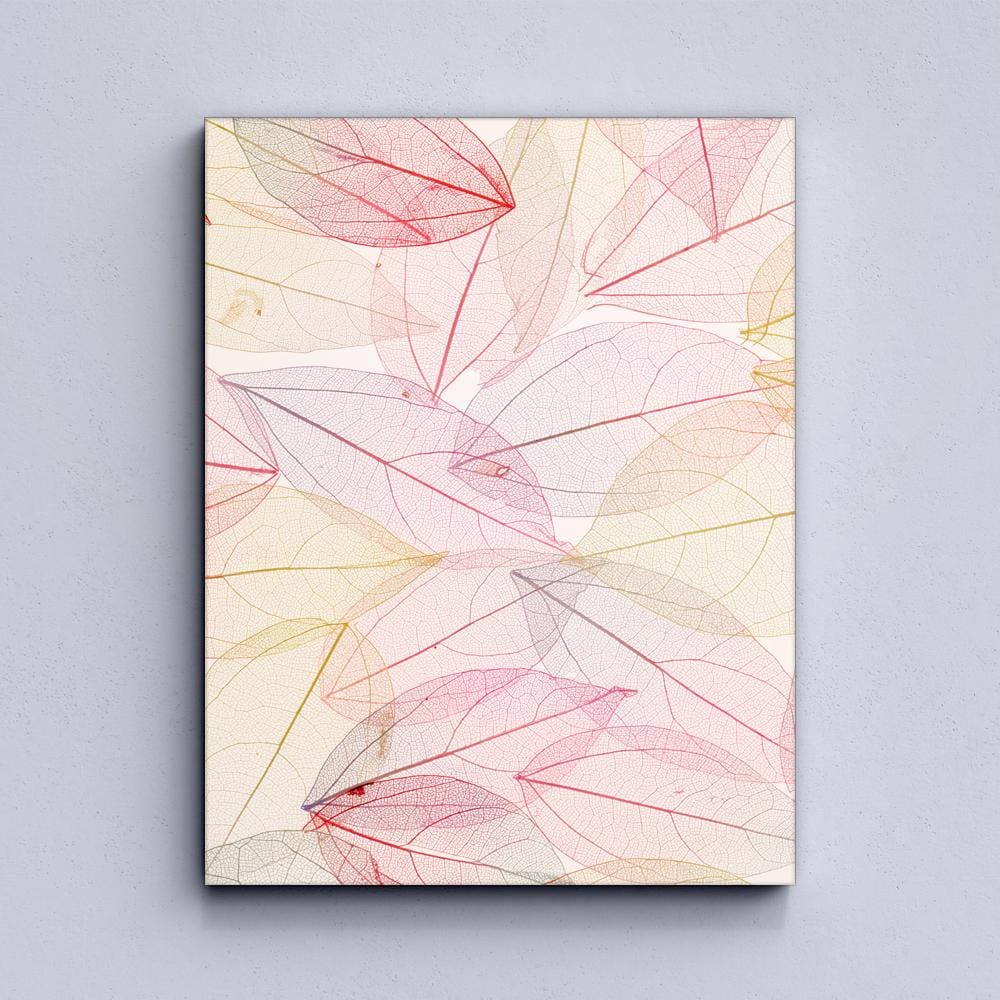 Colorful splash leaf Canvas