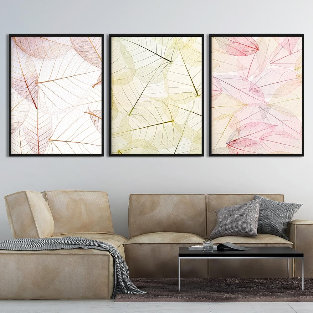 Colorful splash leaf Canvas