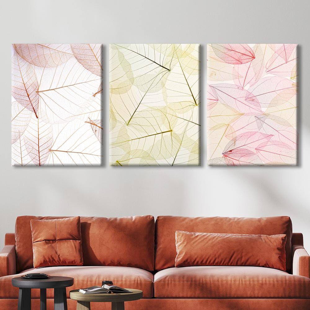 Colorful splash leaf Canvas