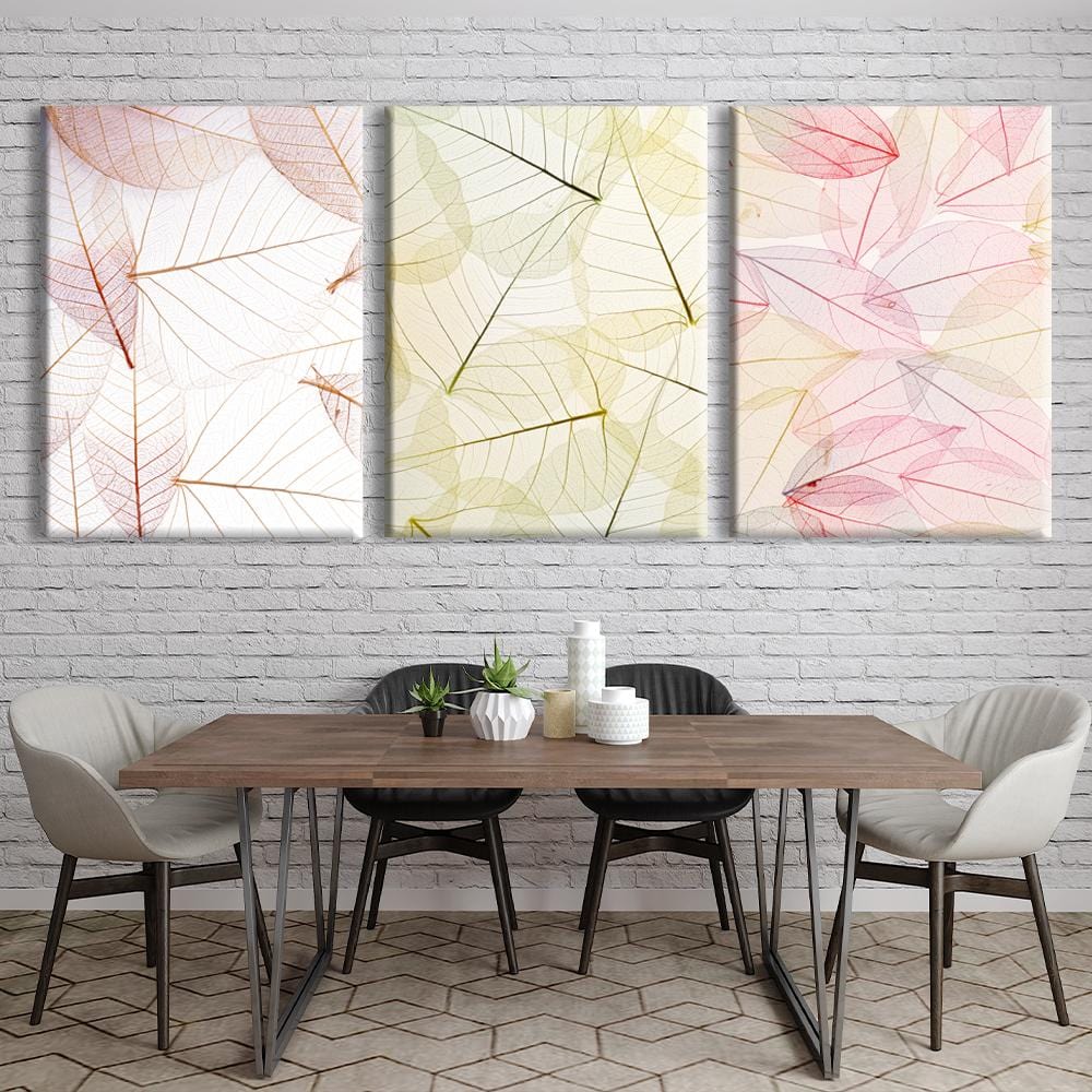 Colorful splash leaf Canvas