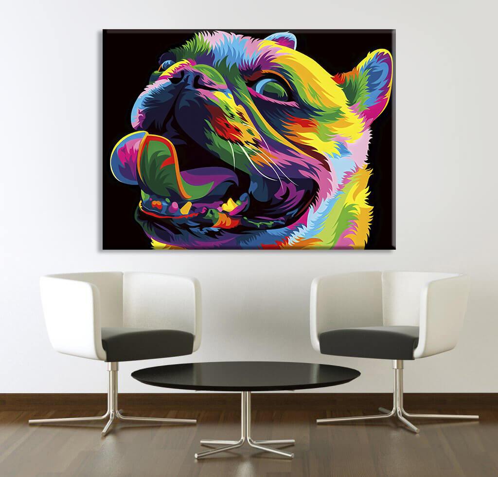 Colorful Dog Canvas
