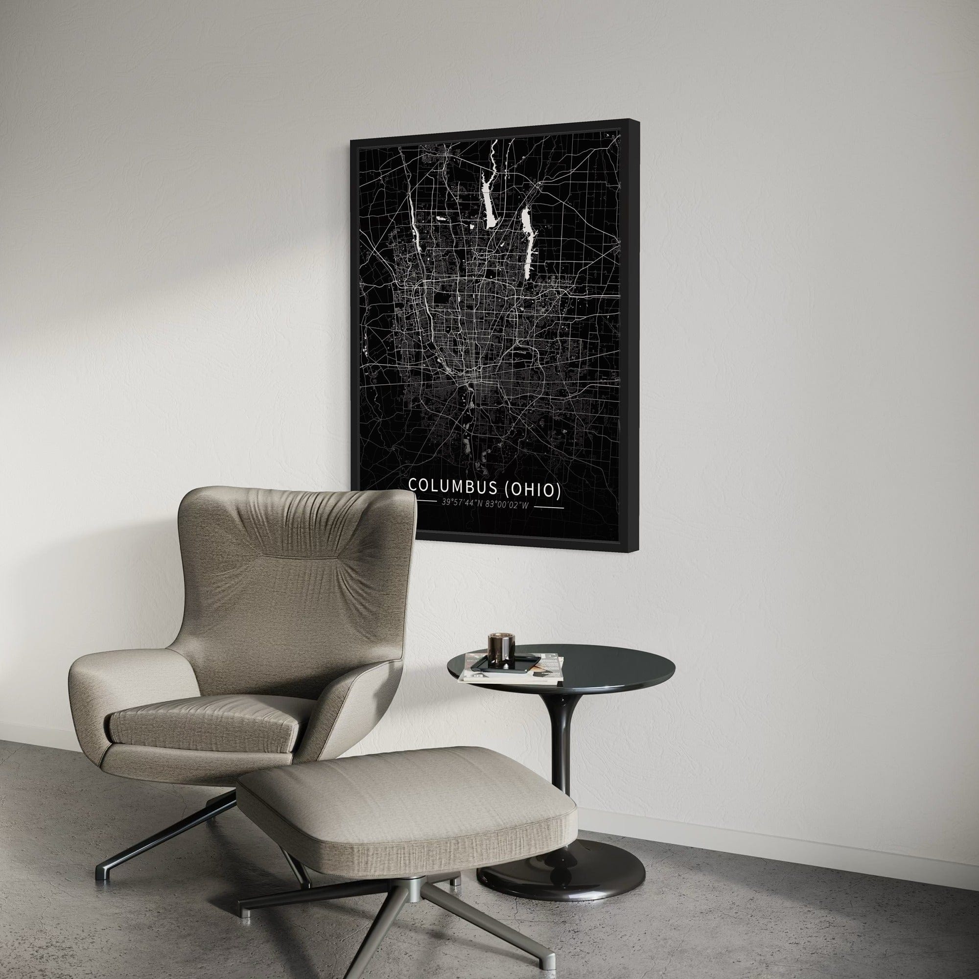 Columbus City Map Canvas
