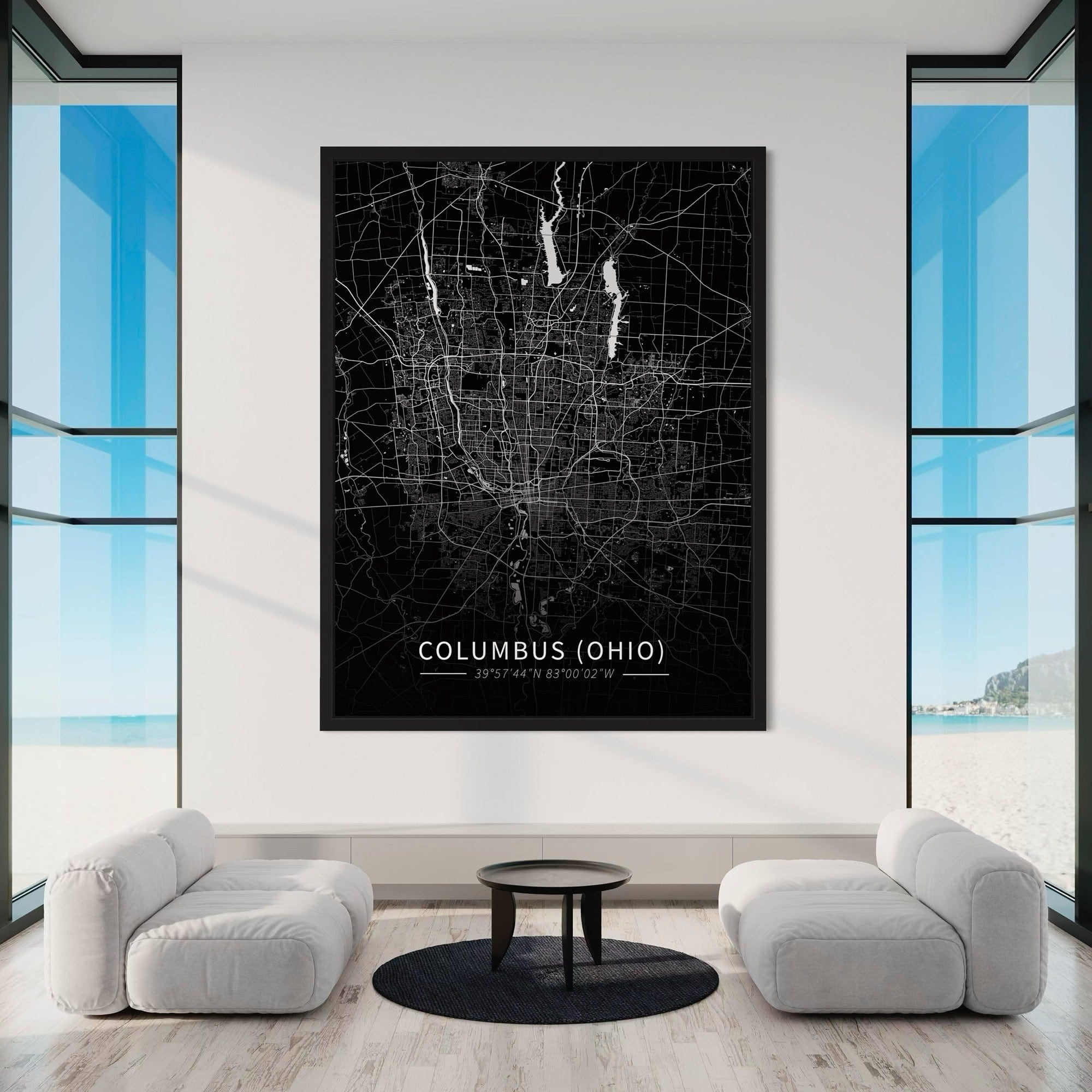 Columbus City Map Canvas