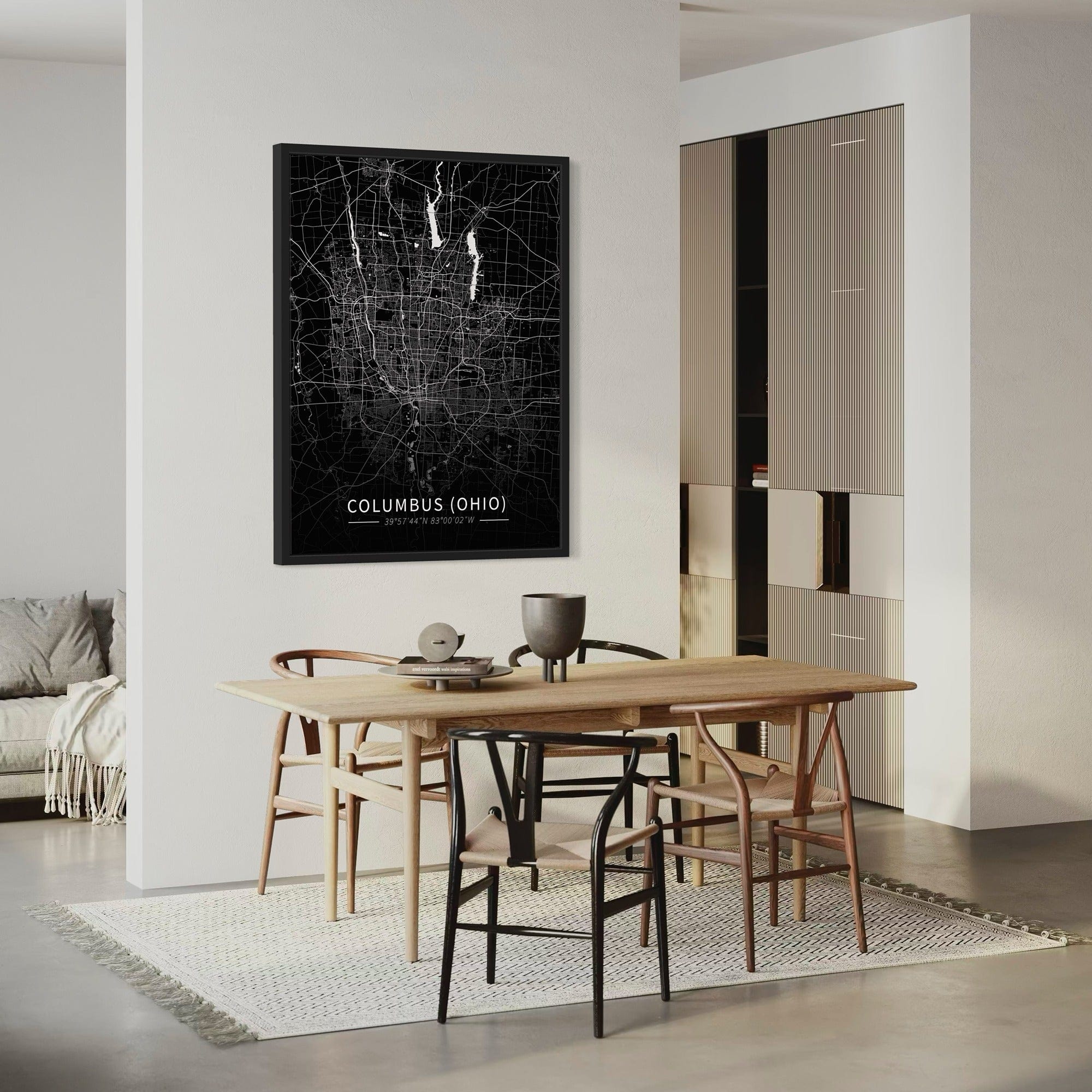Columbus City Map Canvas
