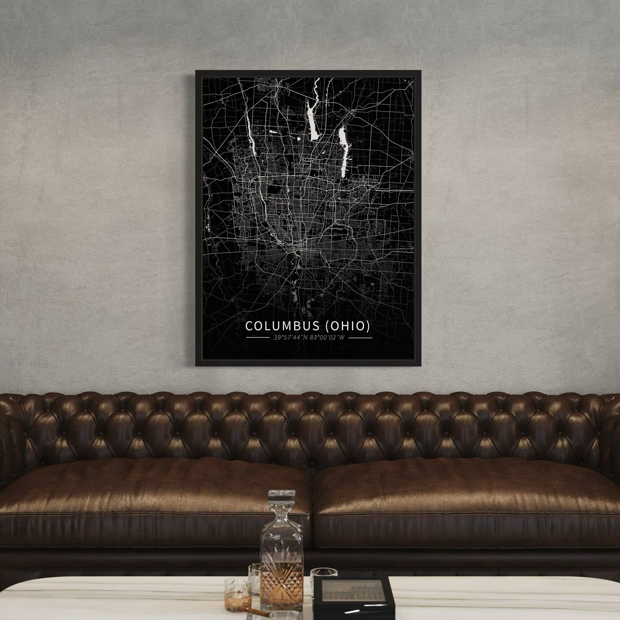 Columbus City Map Canvas