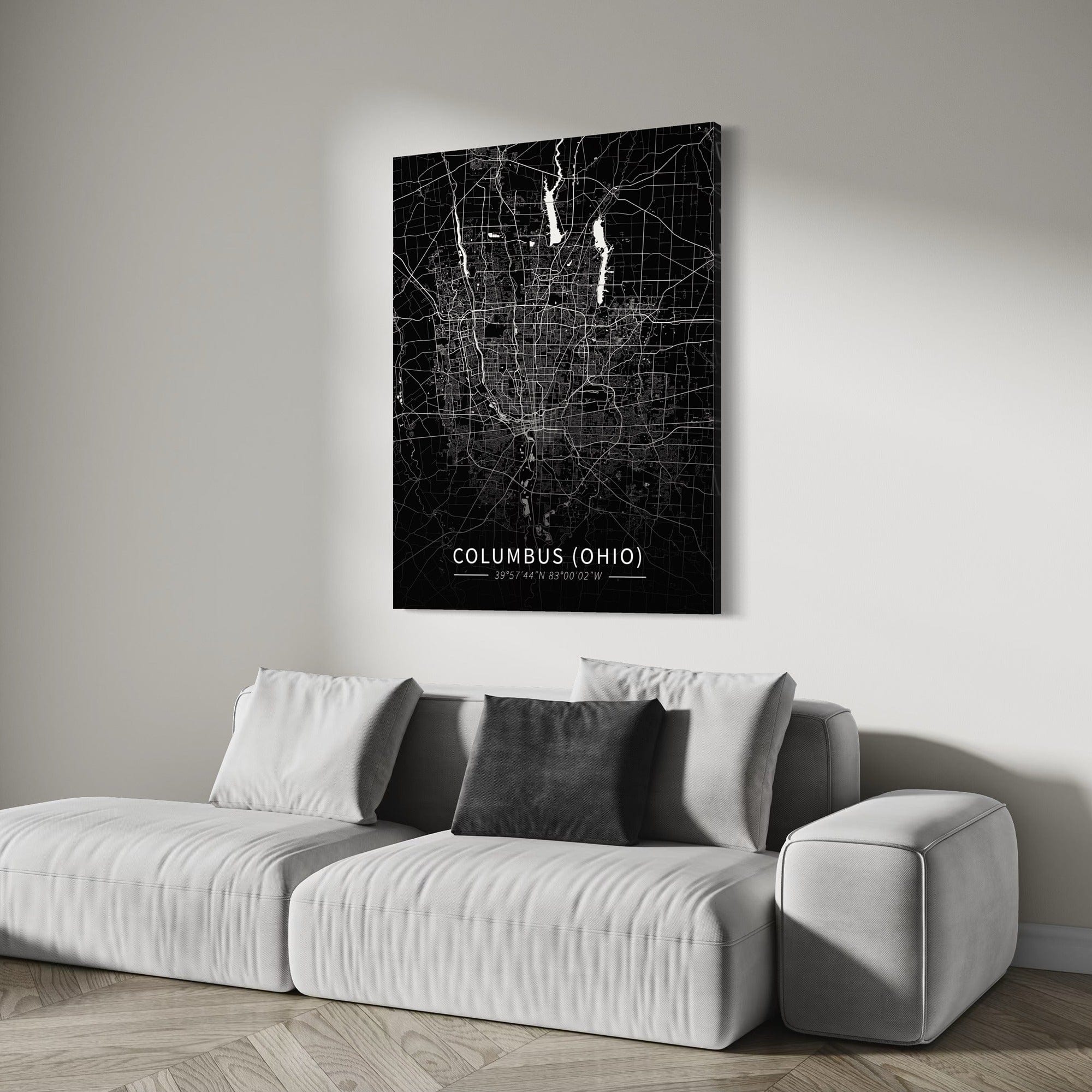 Columbus City Map Canvas