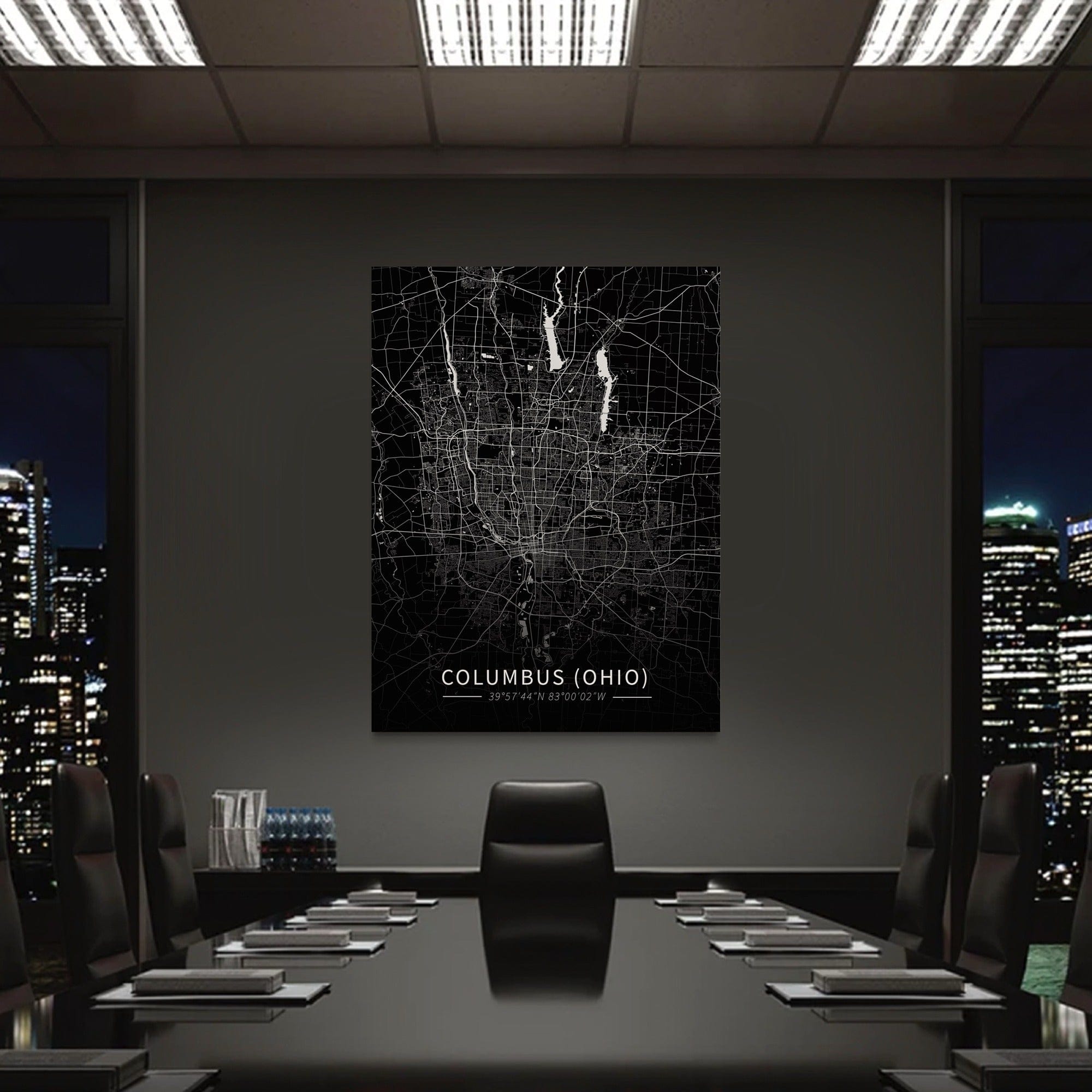 Columbus City Map Canvas