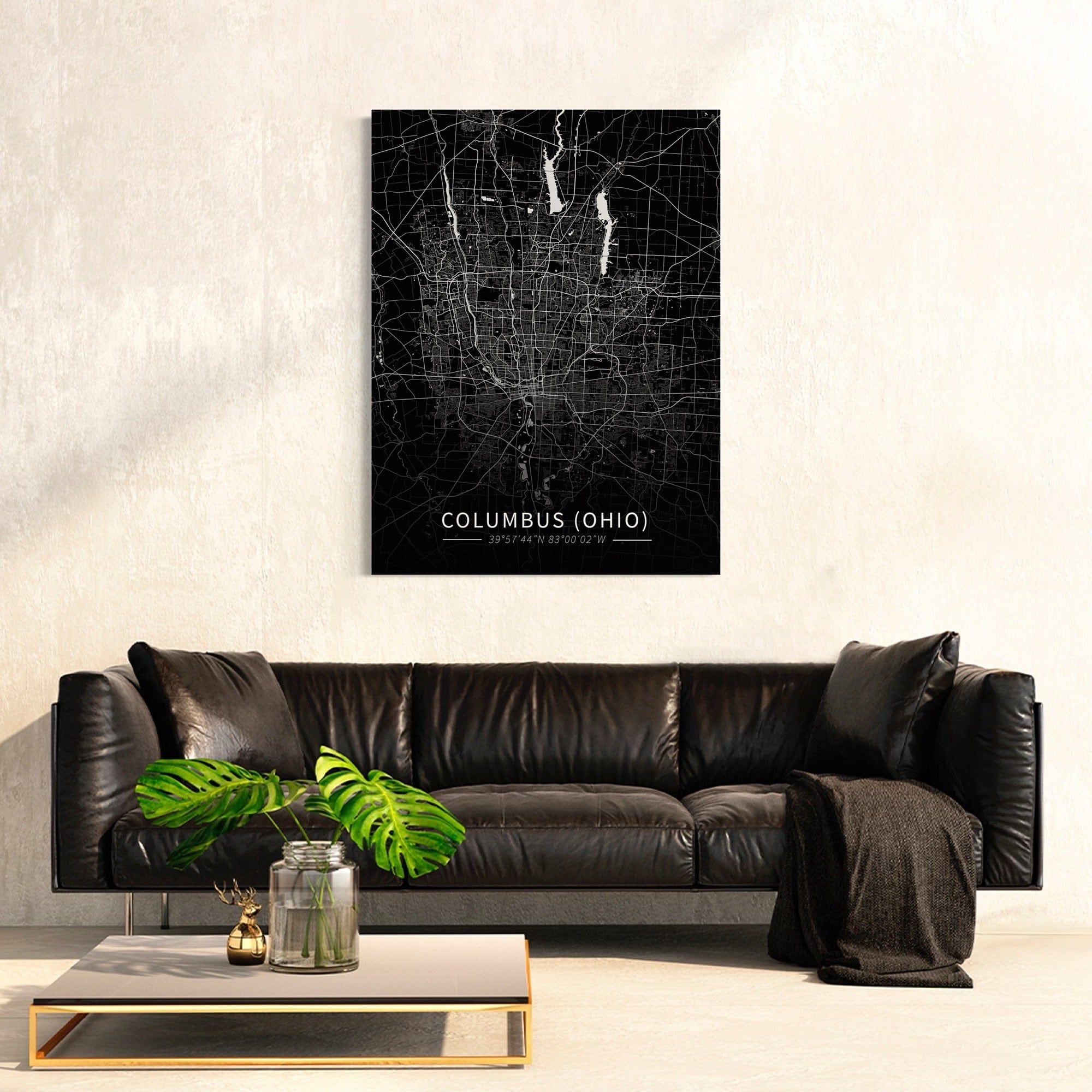 Columbus City Map Canvas