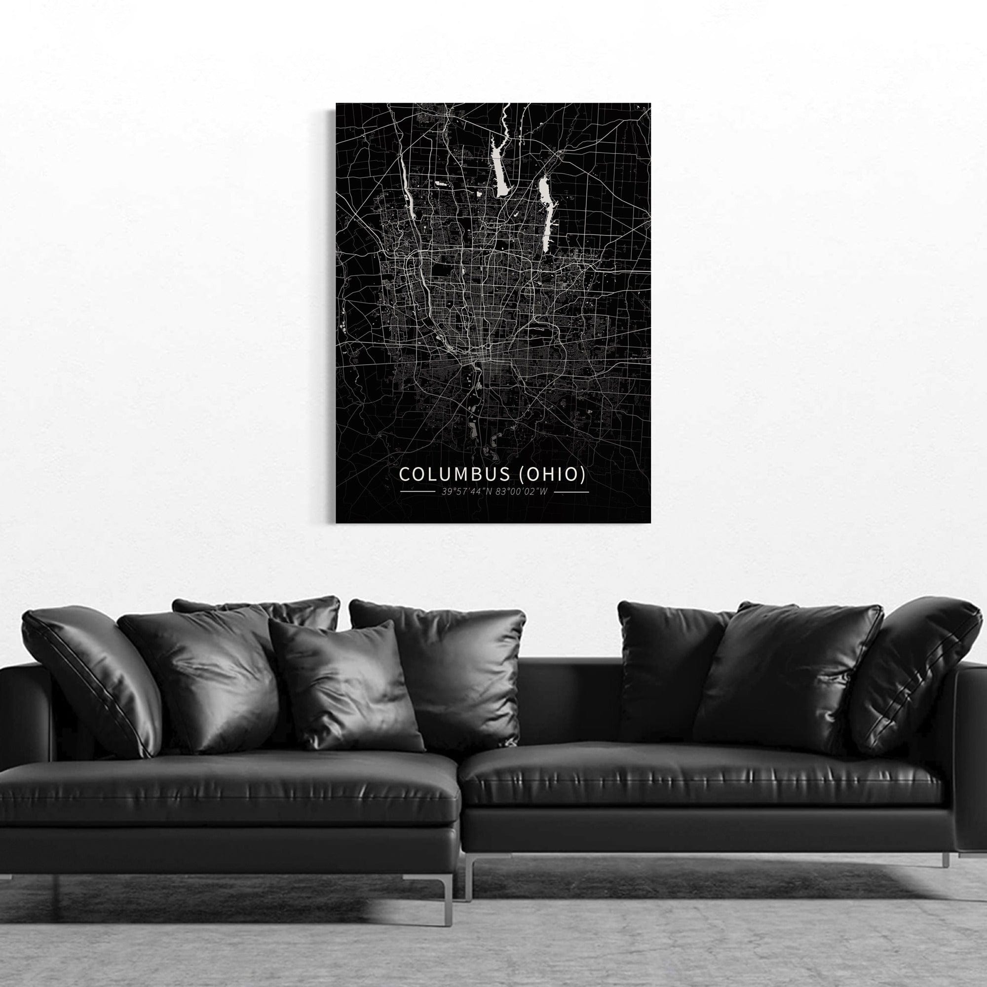 Columbus City Map Canvas