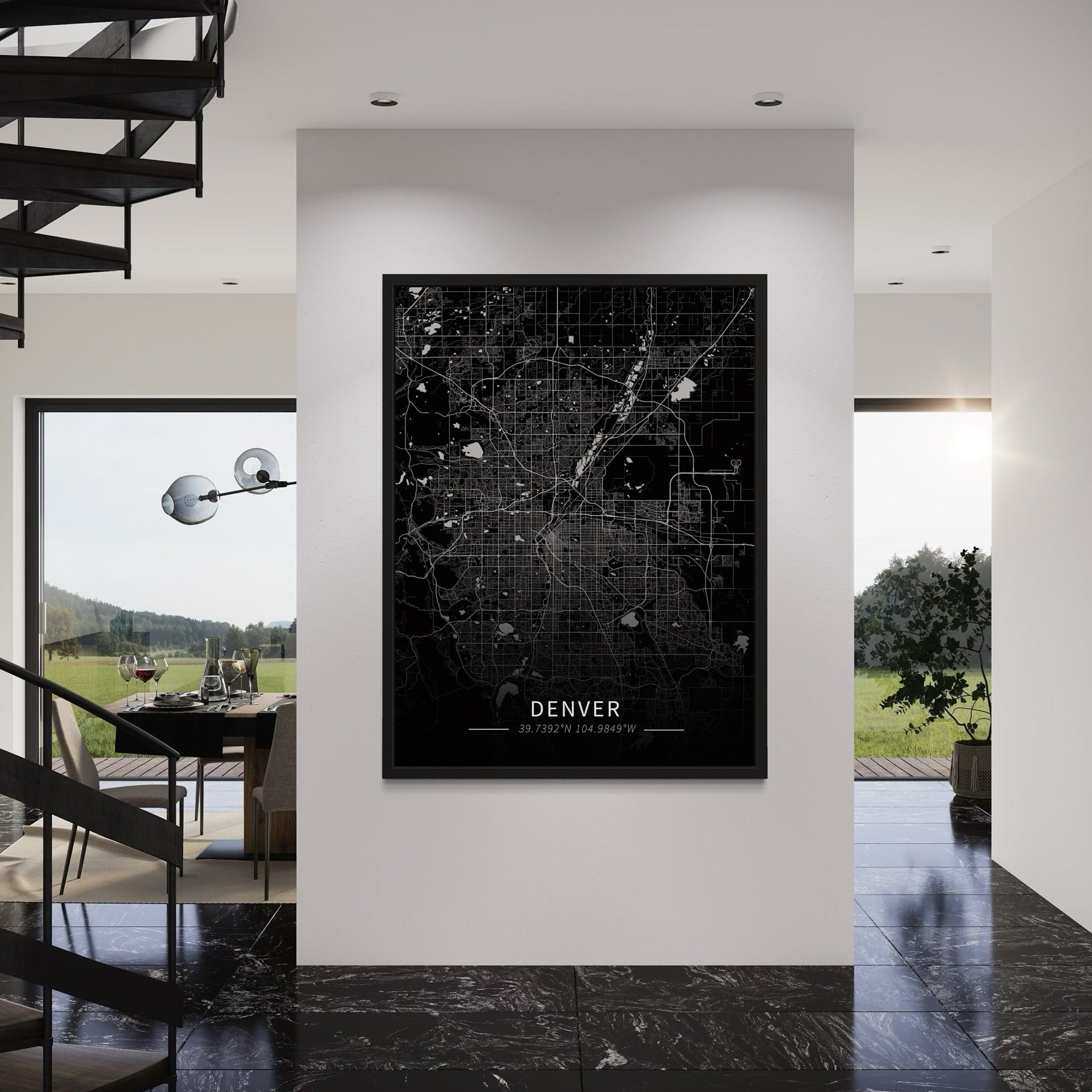 Denver City Map Canvas